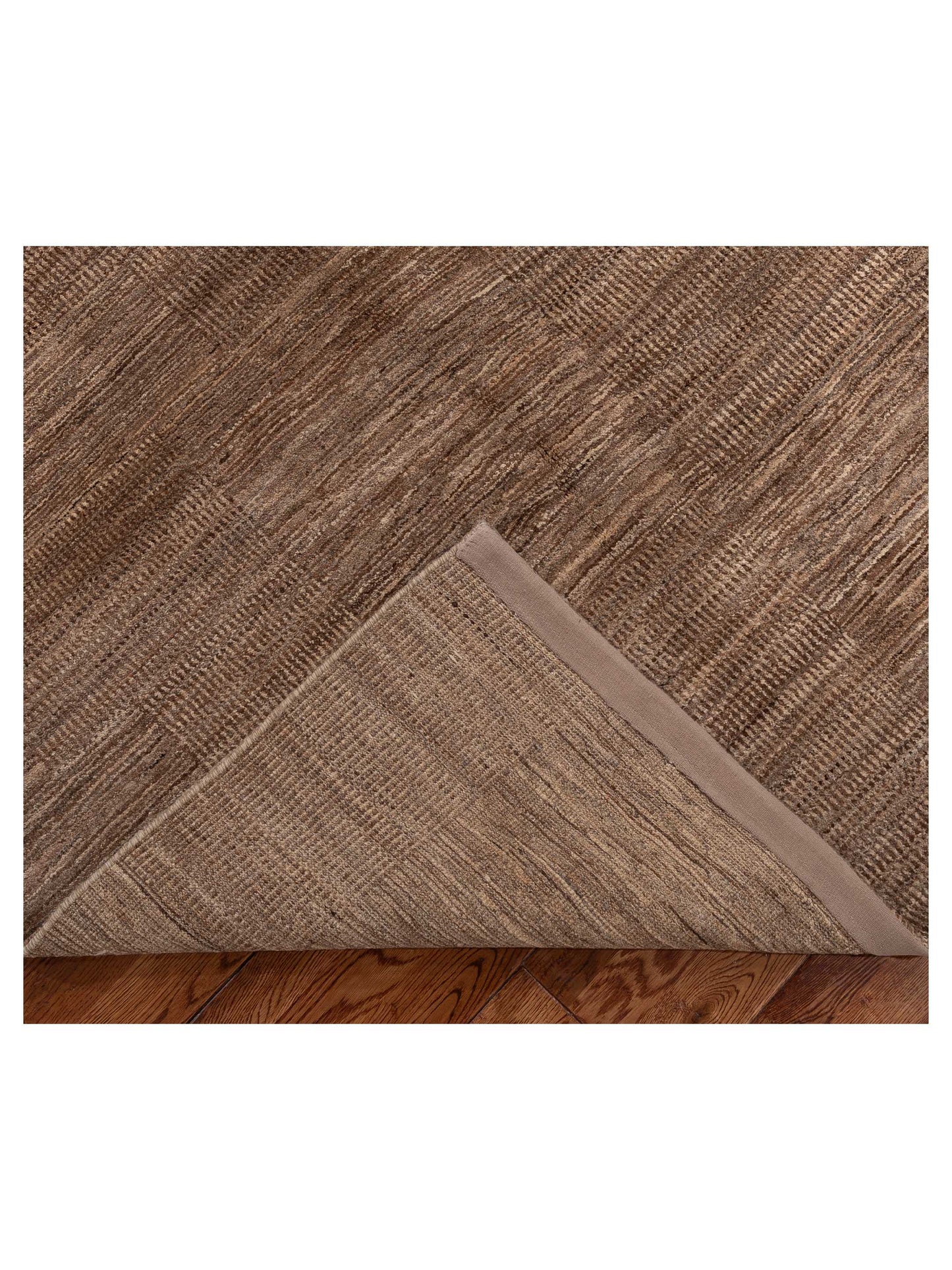 Tibetino 154009 Brown Brown 5.10x8.11 Hand Knotted Rug