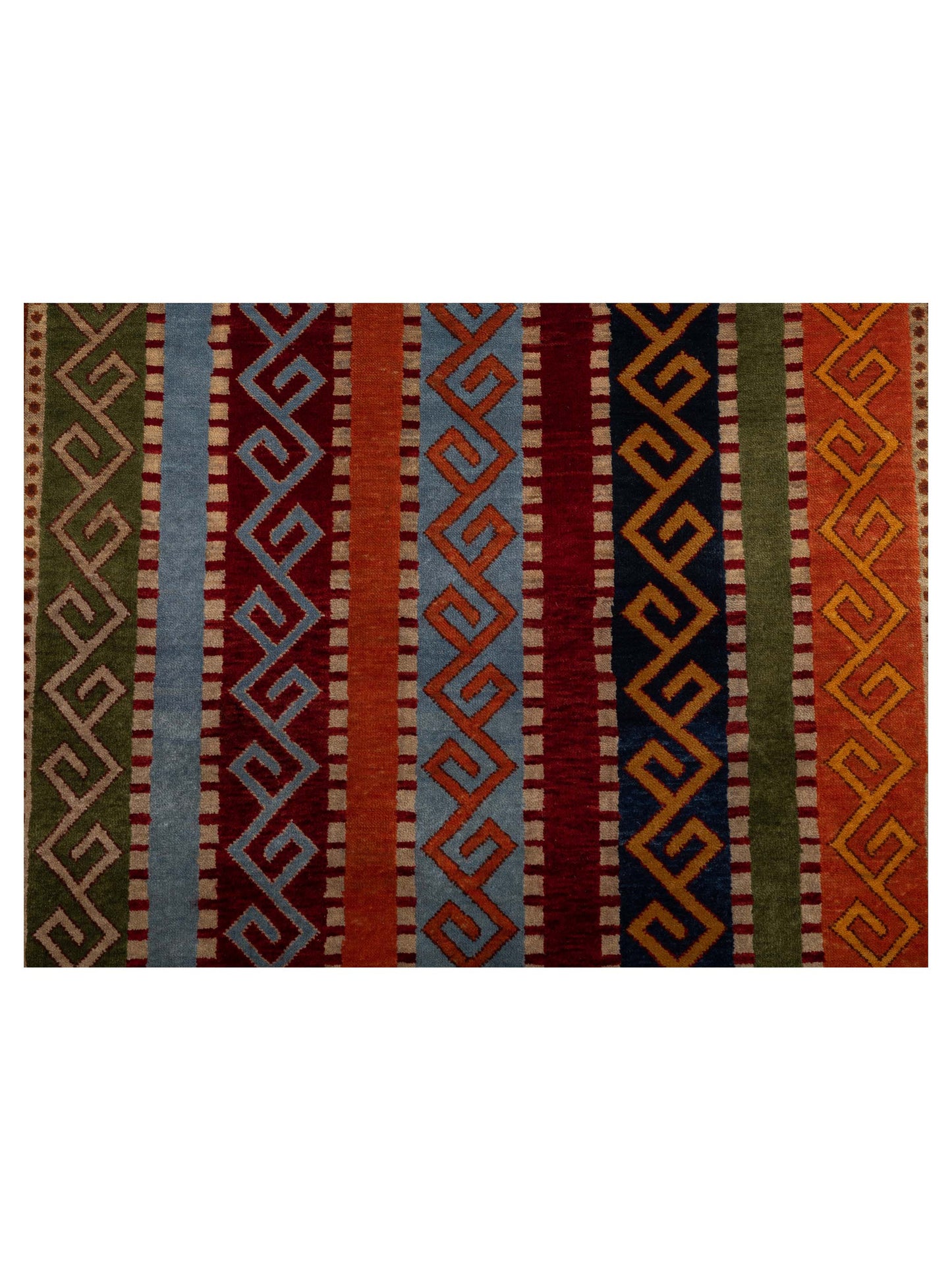 Shawl 110882 Multi 4.1x5.9 Hand Knotted Rug