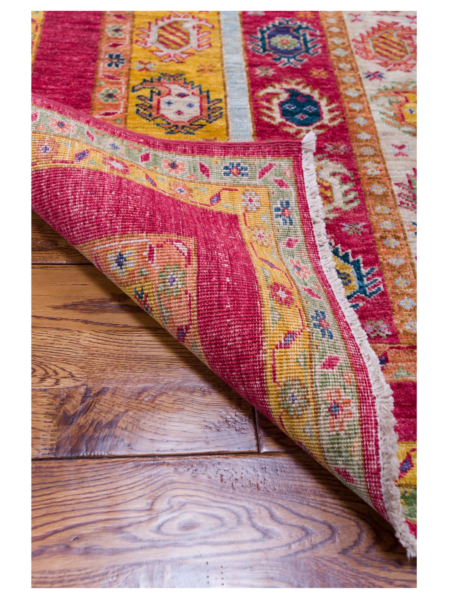 Shawl 119973 Multi 4.2x5.8 Hand Knotted Rug