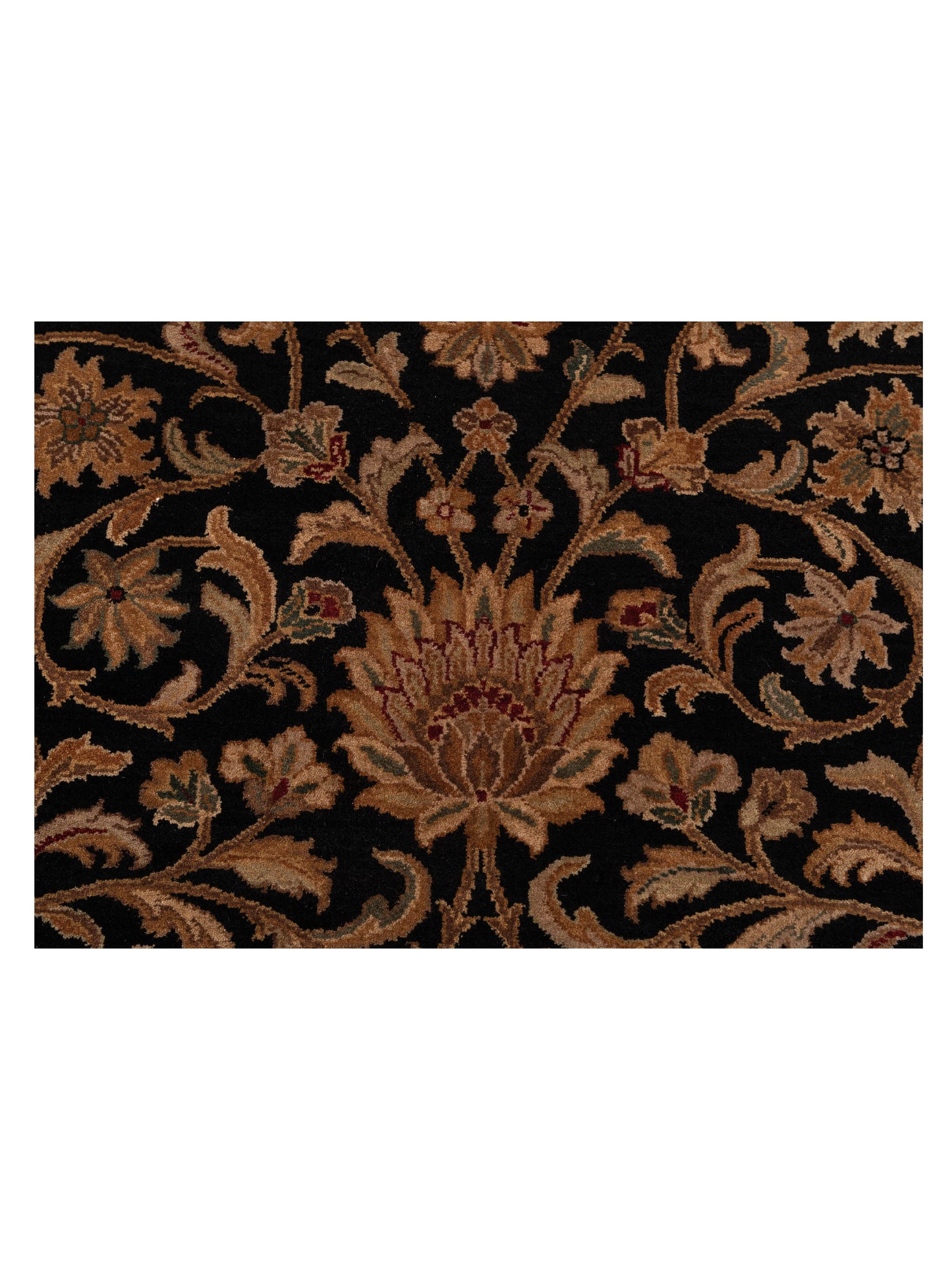 Jahan 115030 Black Black 8.7x11.8 Hand Knotted Rug