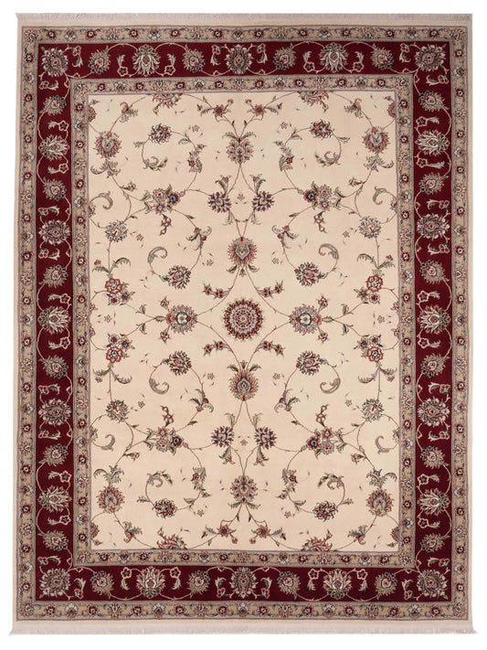 Pasha Magnolia  Ivory Red Traditional