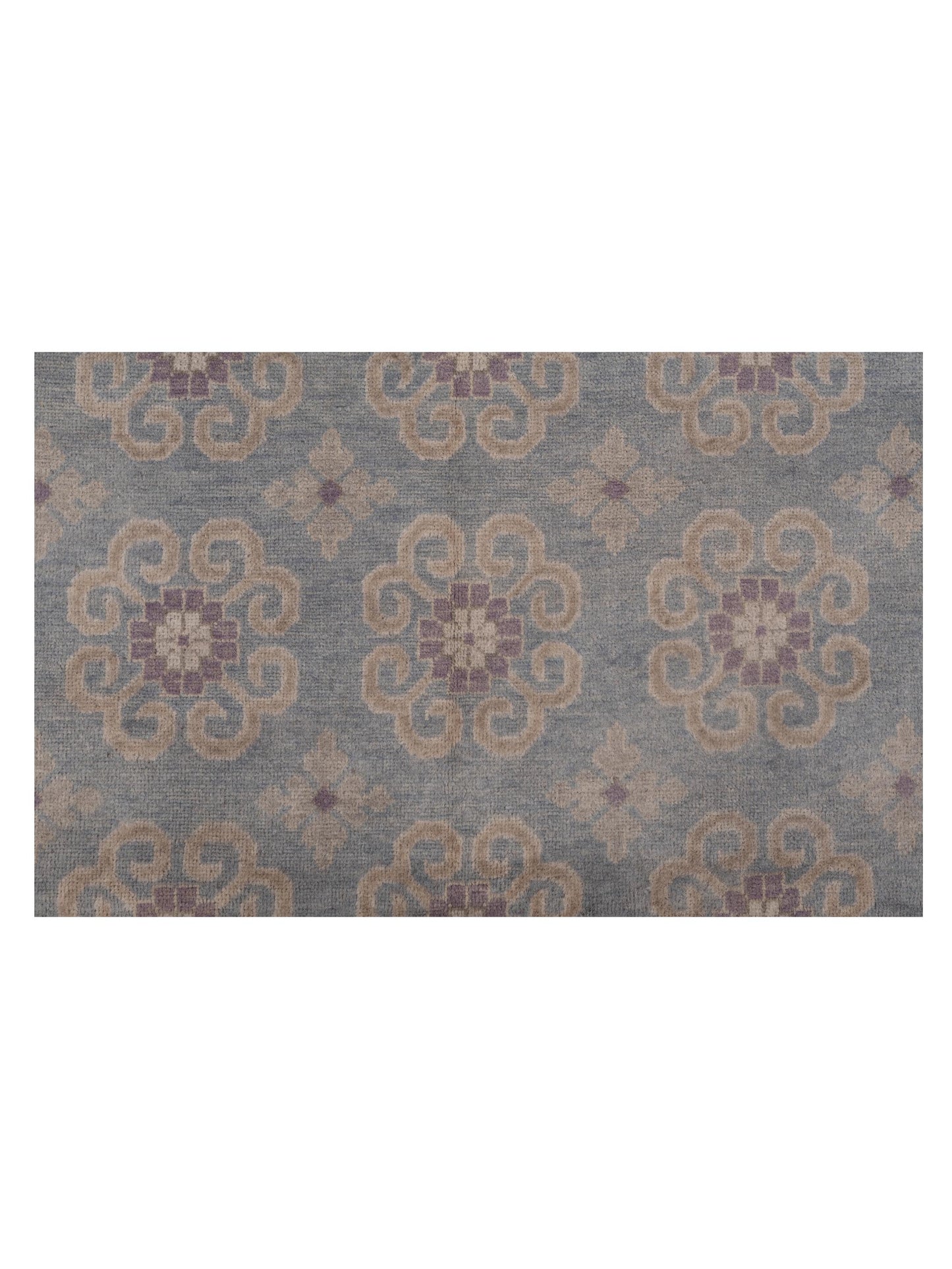 Evren 123517 Blue Gray 9.10x13.10 Hand Knotted Rug