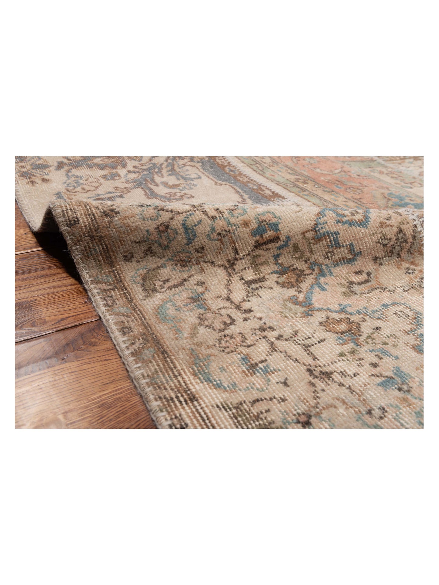 Turkish Vestige Patchwork 109016 Beige 8.3x9.10 Hand Knotted Rug