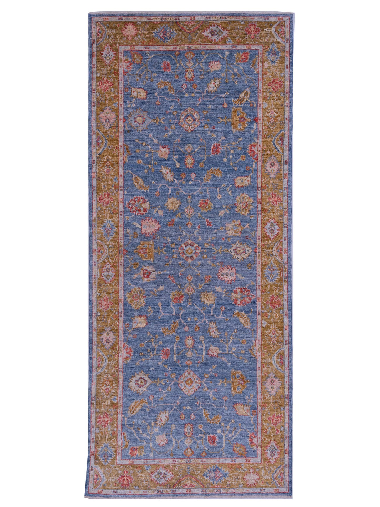 Anadol Angora Oushak  Blue Brown Traditional
