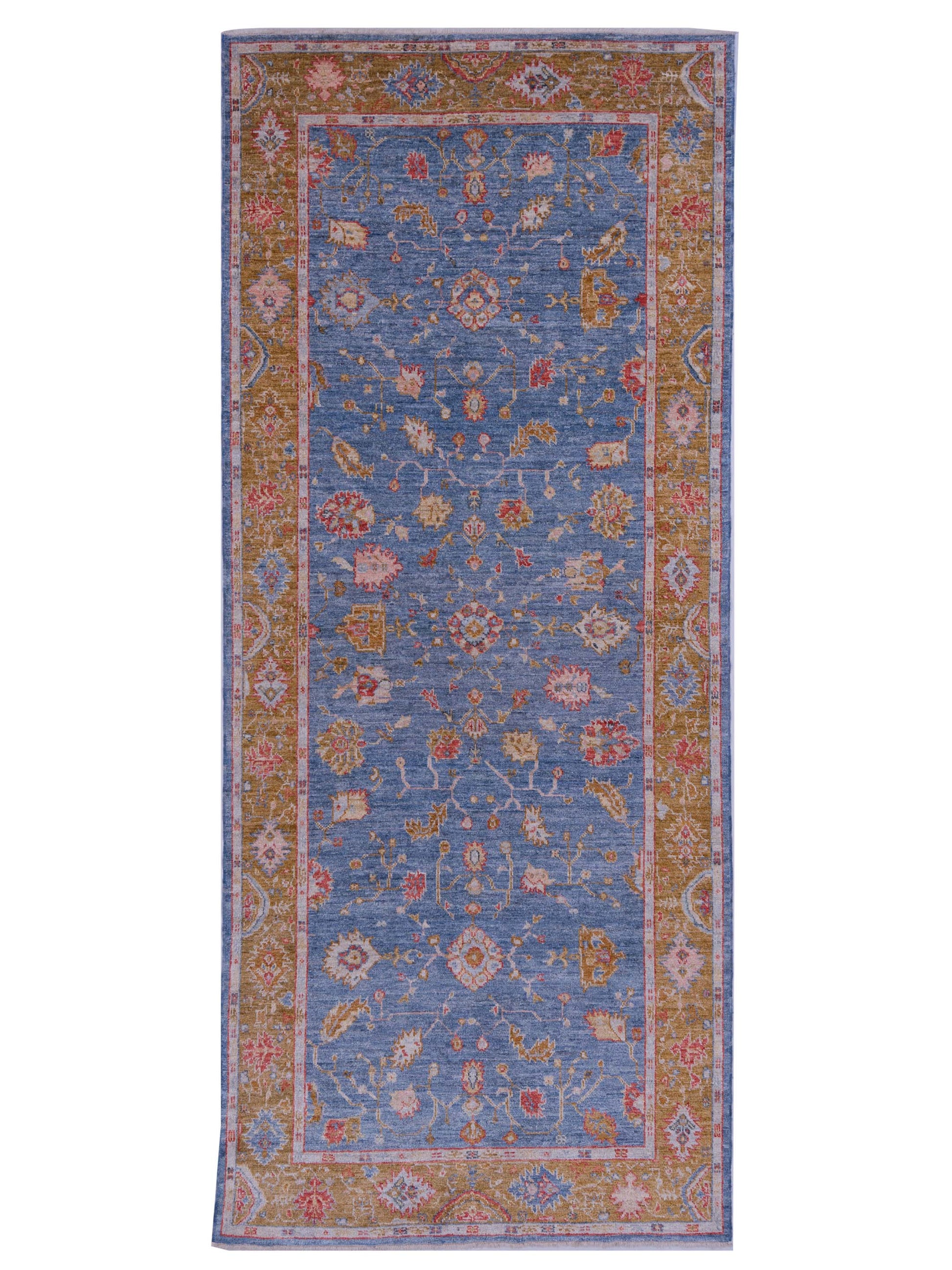 Anadol Angora Oushak  Blue Brown Traditional