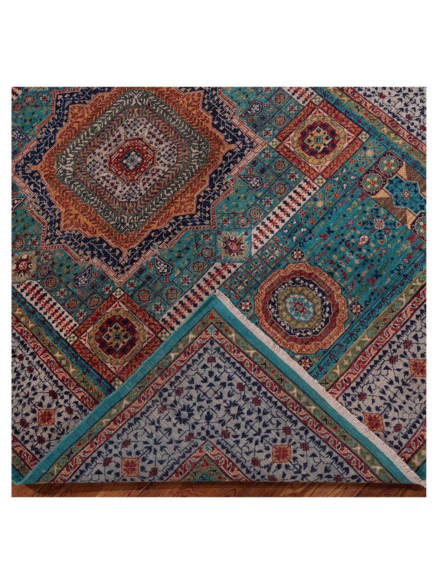 Artisan Mamluk 154784 Blue Gray 5.10x7.10 Hand Knotted Rug