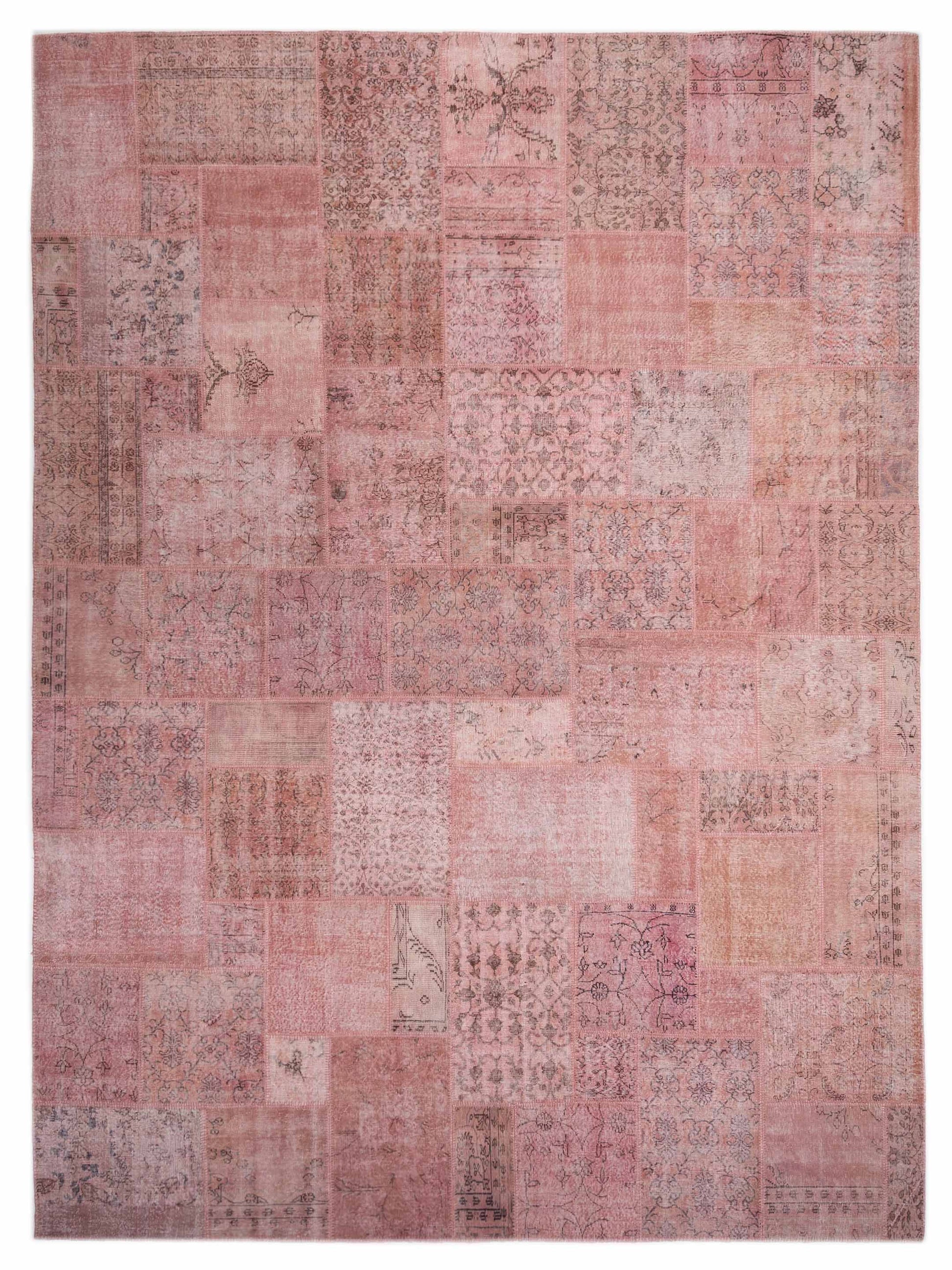 Pasha Turkish Vestige Patchwork  Pink  Contemporary