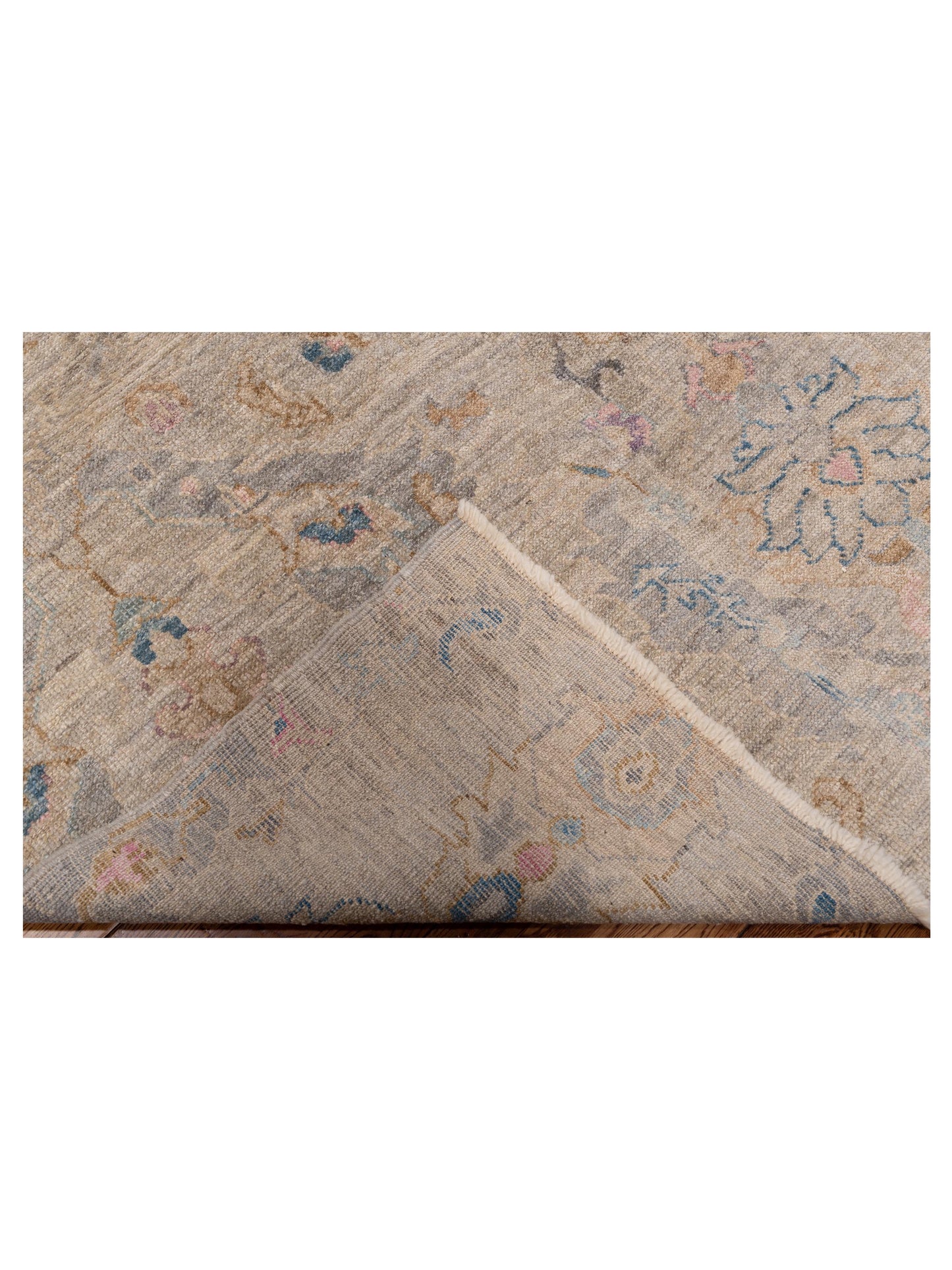 Angora Oushak 146536 Gray Gray 6.1x11.8 Hand Knotted Rug
