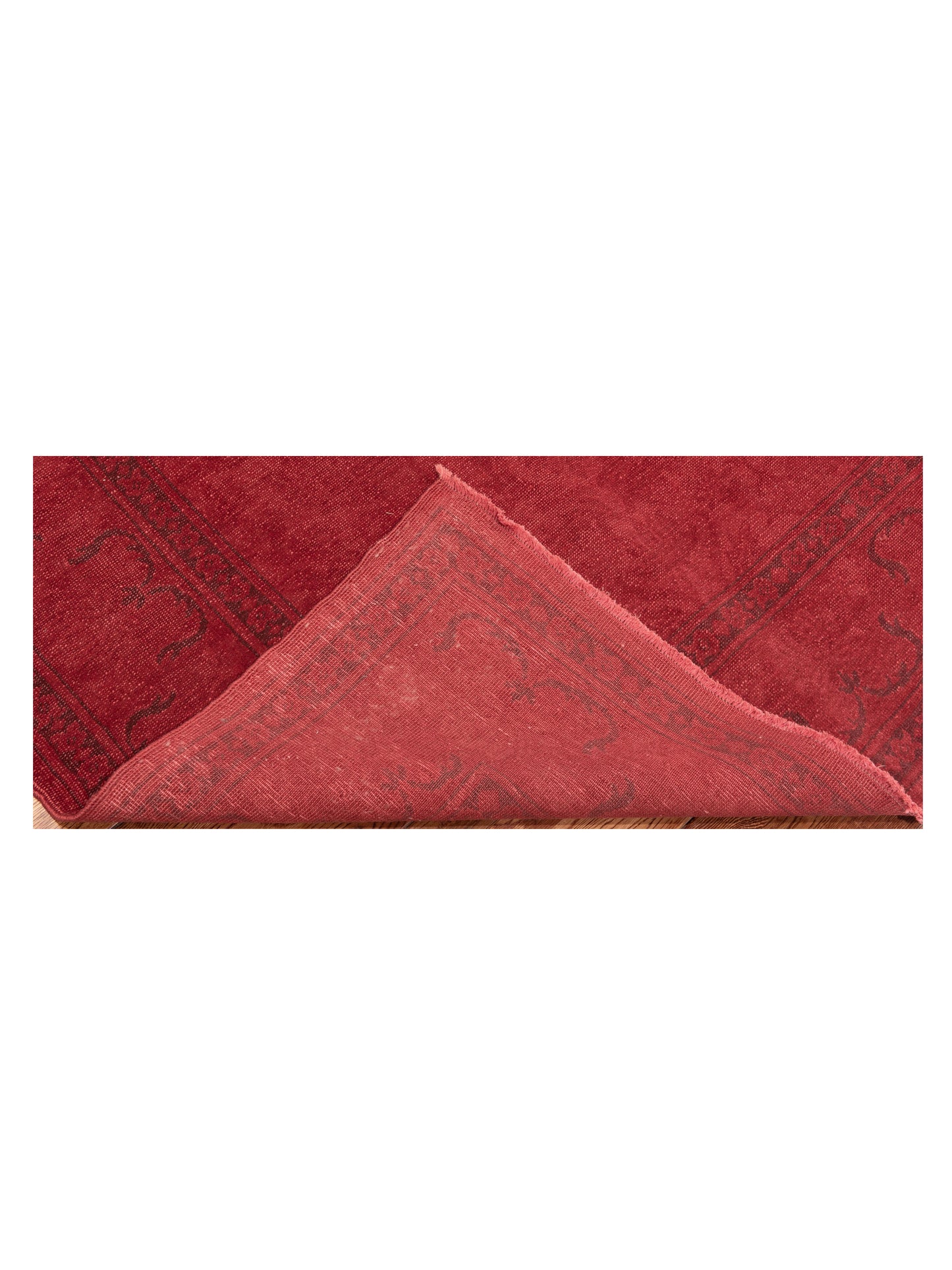 Vintage 79160 Red 9x11 Hand Knotted Rug