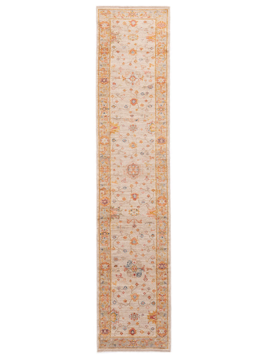 Anadol Angora Oushak  Ivory Silver Traditional