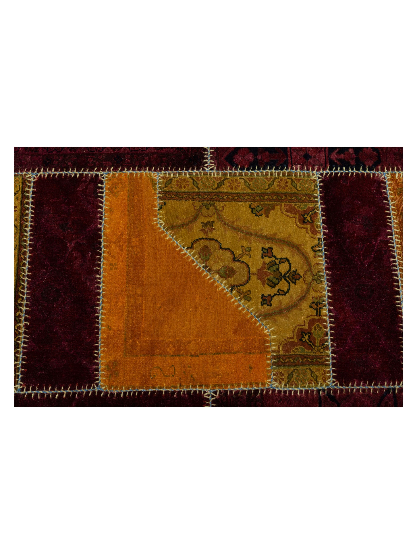 Turkish Vestige Patchwork 114240 Multi 9.4x12 Hand Knotted Rug