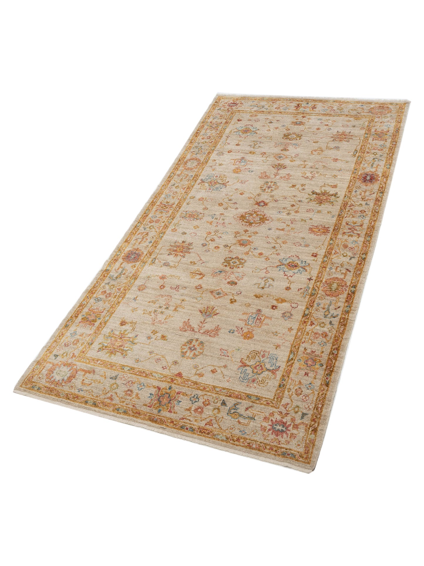 Angora Oushak 129868 Ivory Ivory 6x11.11 Hand Knotted Rug