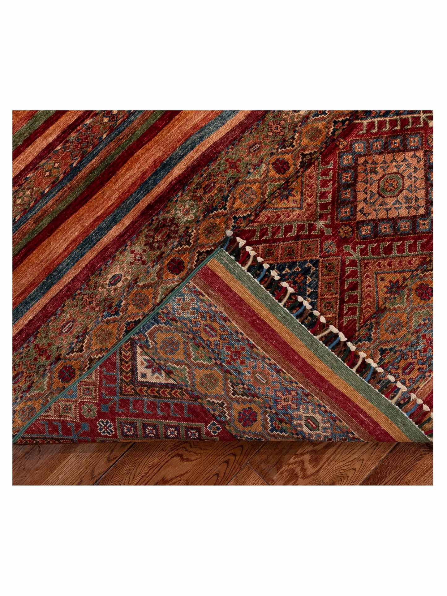 Khorjin 152032 Multi Multi 9x12.1 Hand Knotted Rug