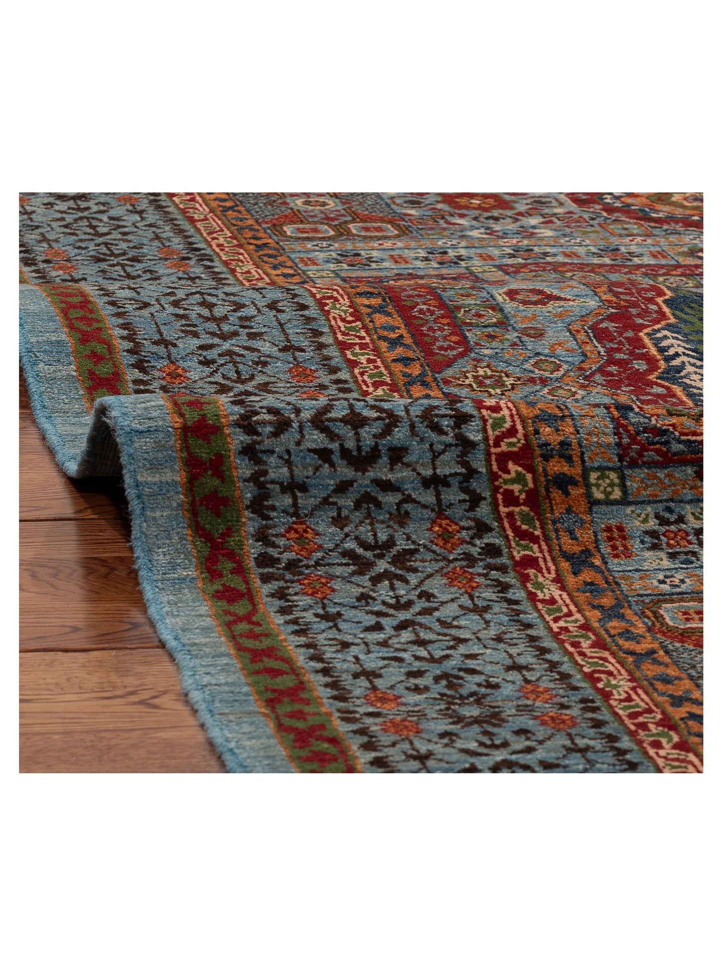 Artisan Mamluk 154756 Blue Blue 4.3x6 Hand Knotted Rug