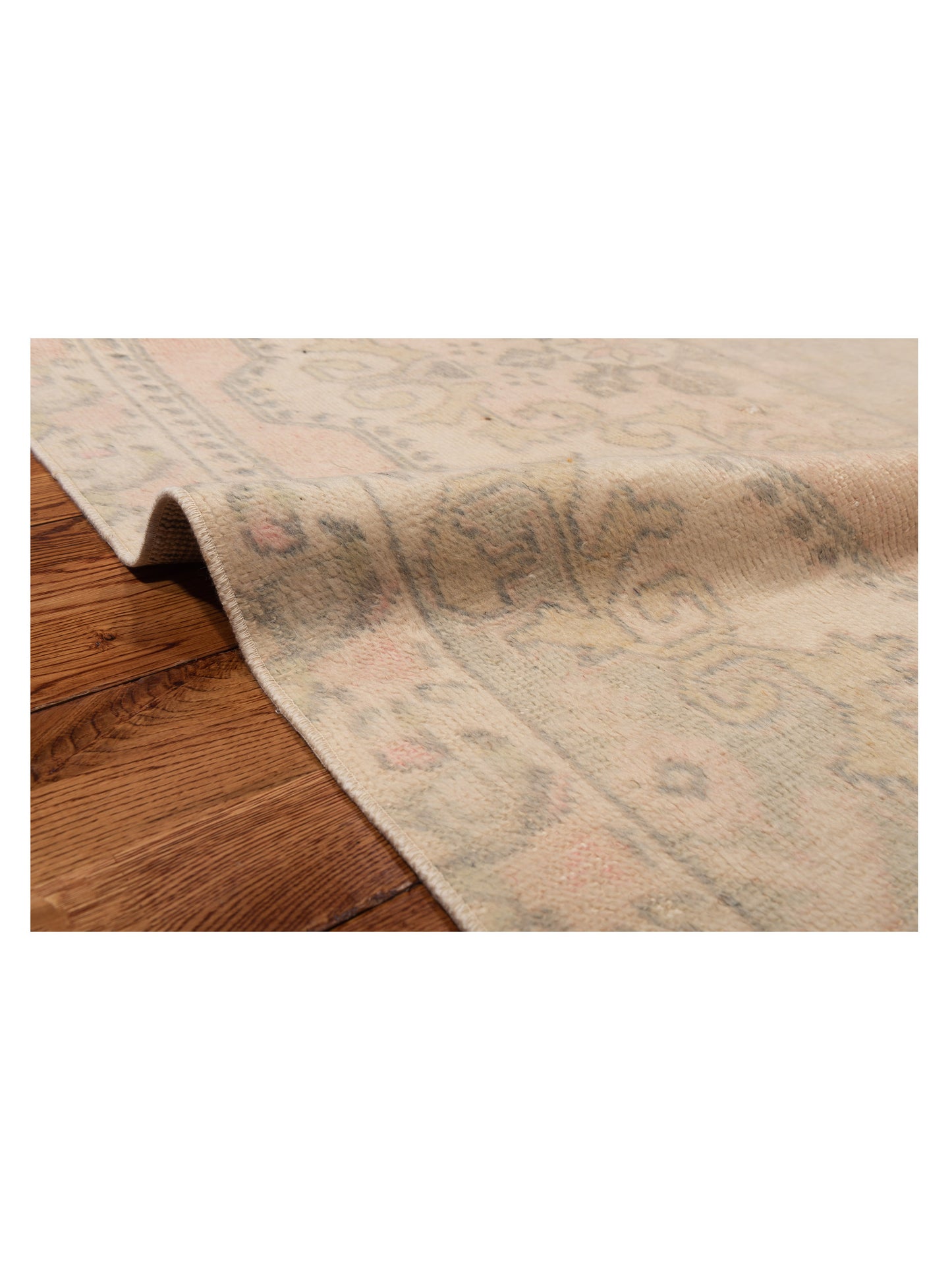 Old Anatolian 146695 Pink Silver 4.2x6.2 Hand Knotted Rug