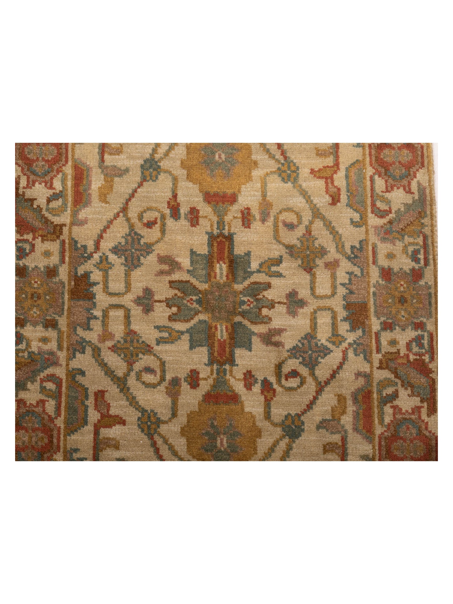 Lilac 103180 Beige Beige 2x4 Hand Knotted Rug