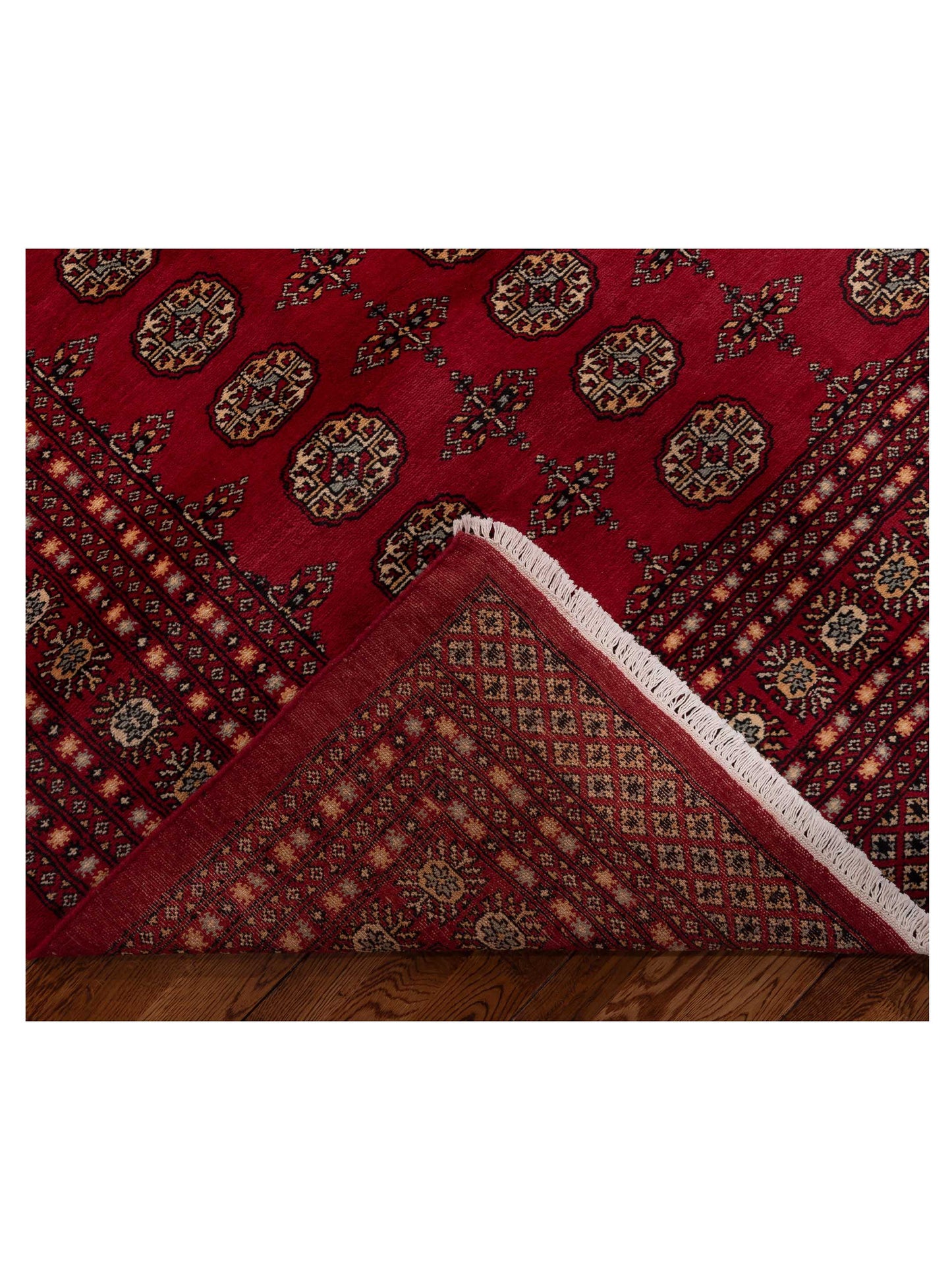 Bokhara 153391 Red Red 9.4x12.2 Hand Knotted Rug