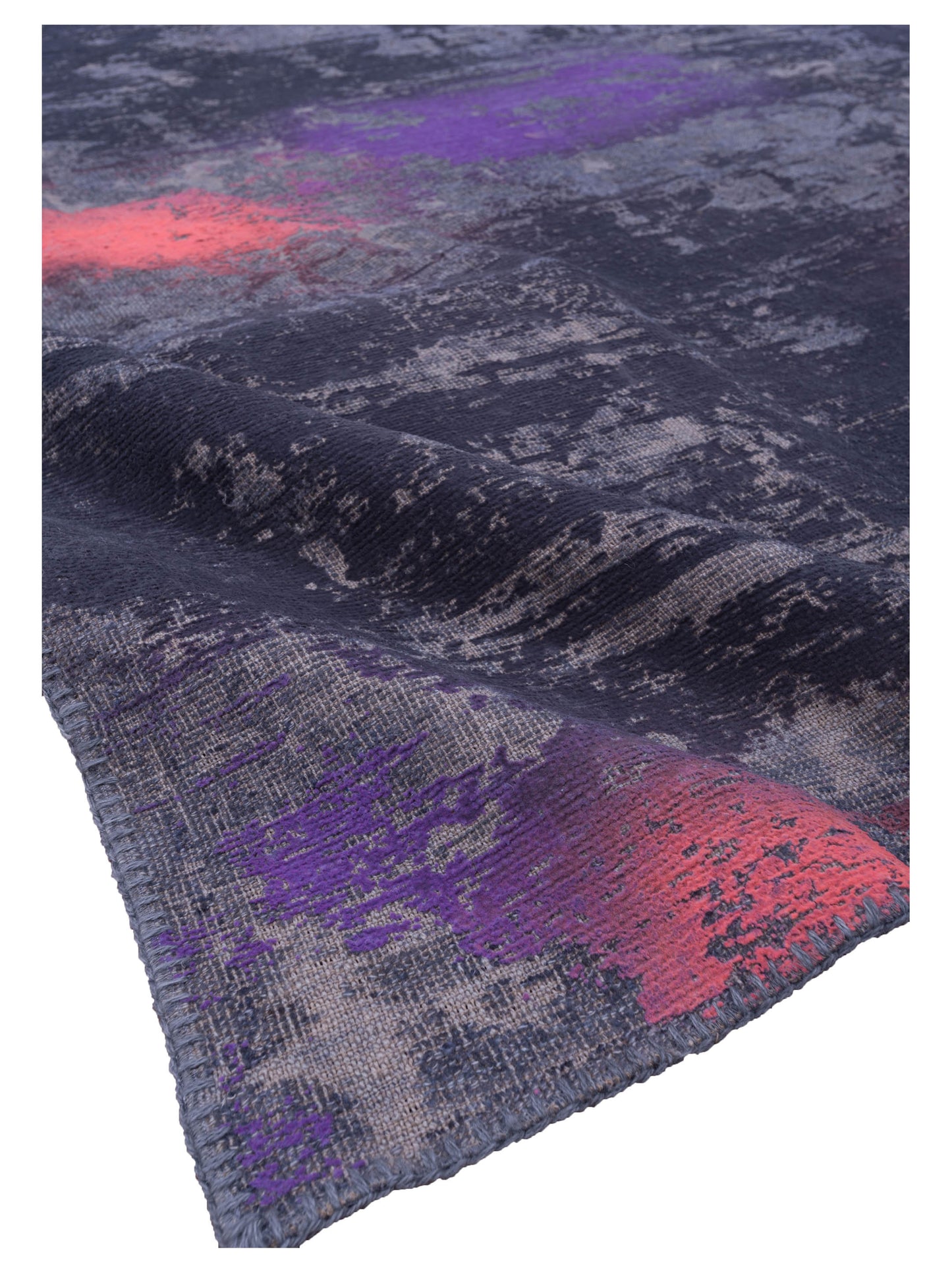 Vintage 120904 Gray 11.6x15.6 Hand Knotted Rug