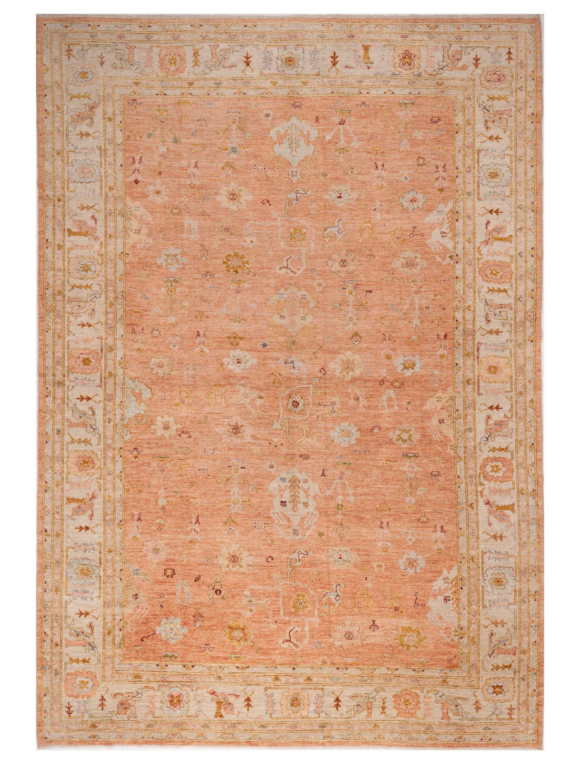 Anadol Angora Oushak  Pink Ivory Traditional