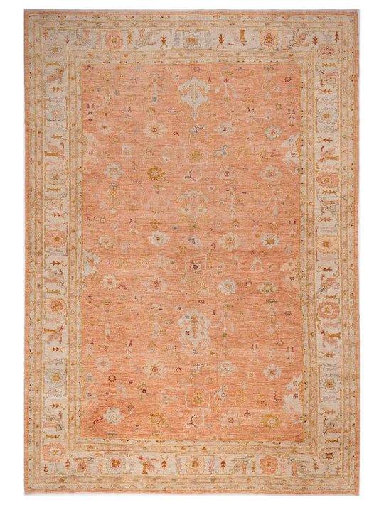 Anadol Angora Oushak  Pink Ivory Traditional