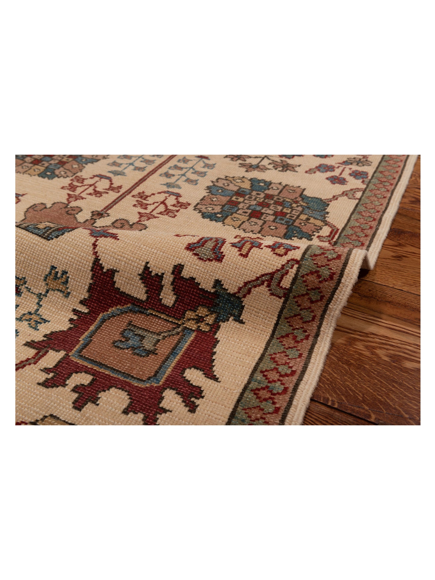 Antique Loom 121910 Ivory Ivory 2.8x9.6 Hand Knotted Rug