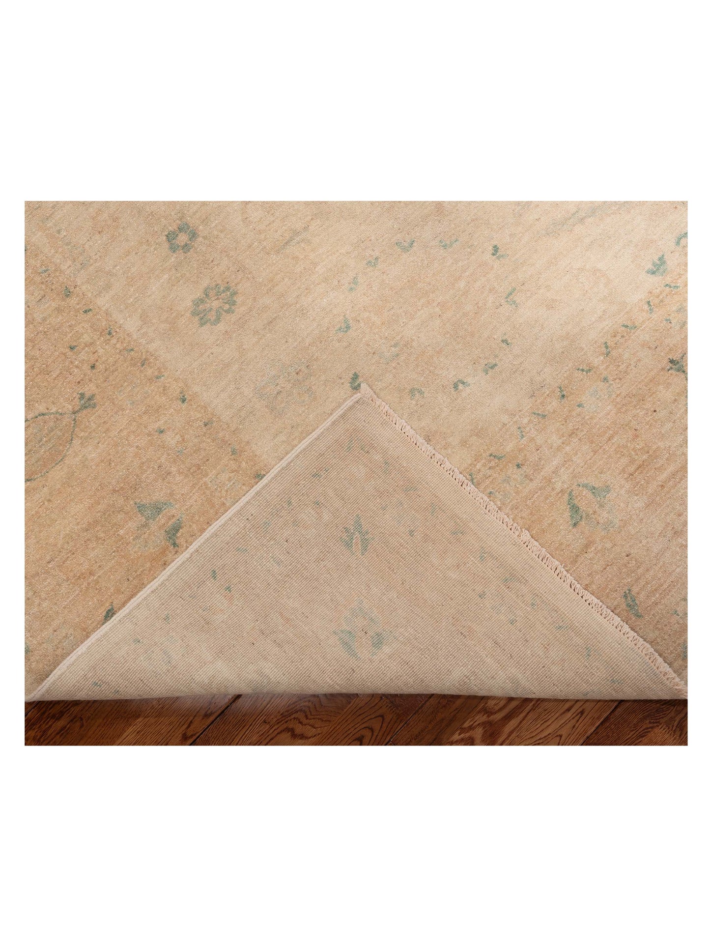 Laila 113079 Ivory Light Brown 9x11.4 Hand Knotted Rug