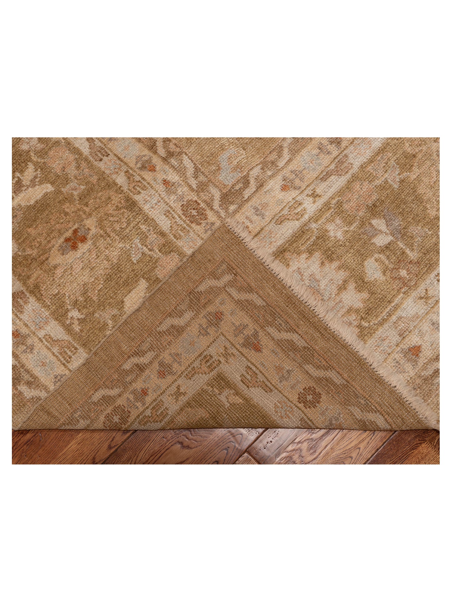 Angora Oushak 153603 Gold Gold 14x17.1 Hand Knotted Rug