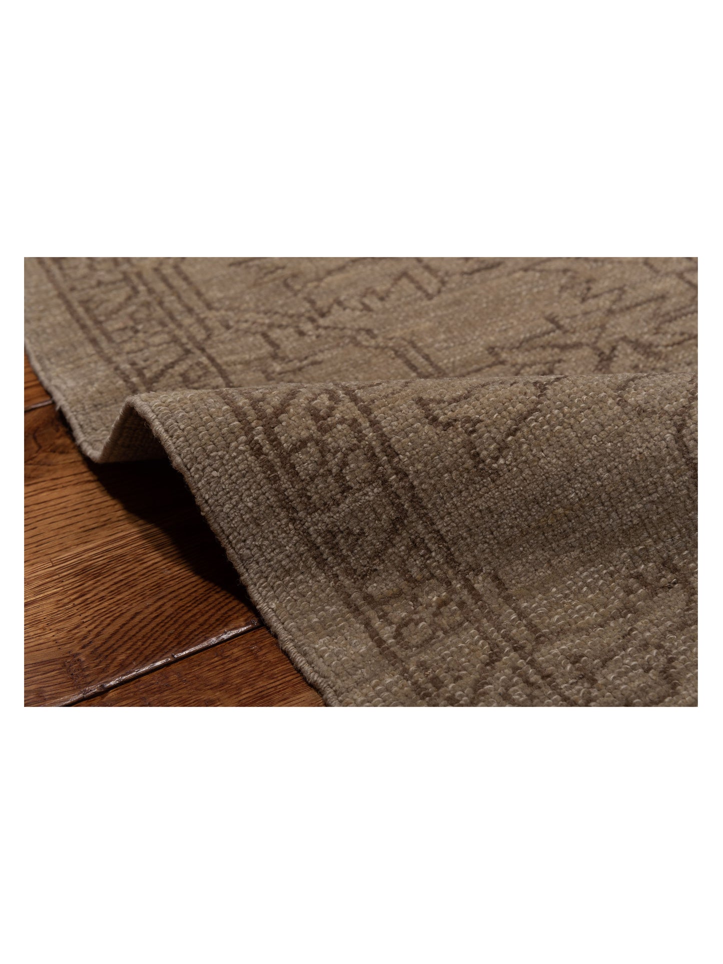 Defne Jade Silver Silver 8.2x9.11 Hand Knotted Rug