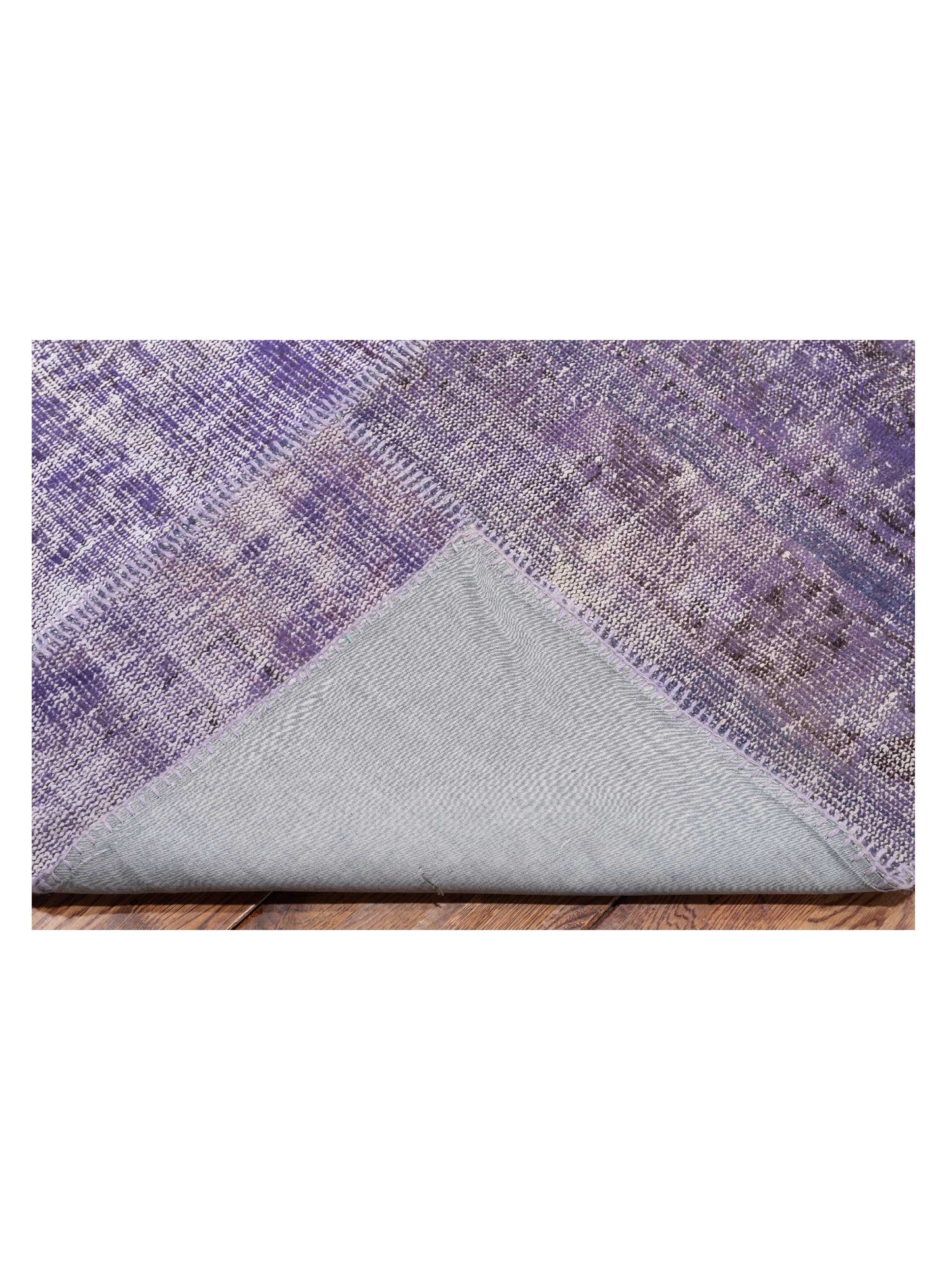 Turkish Vestige Patchwork 114825 Purple 9.11x13.10 Hand Knotted Rug