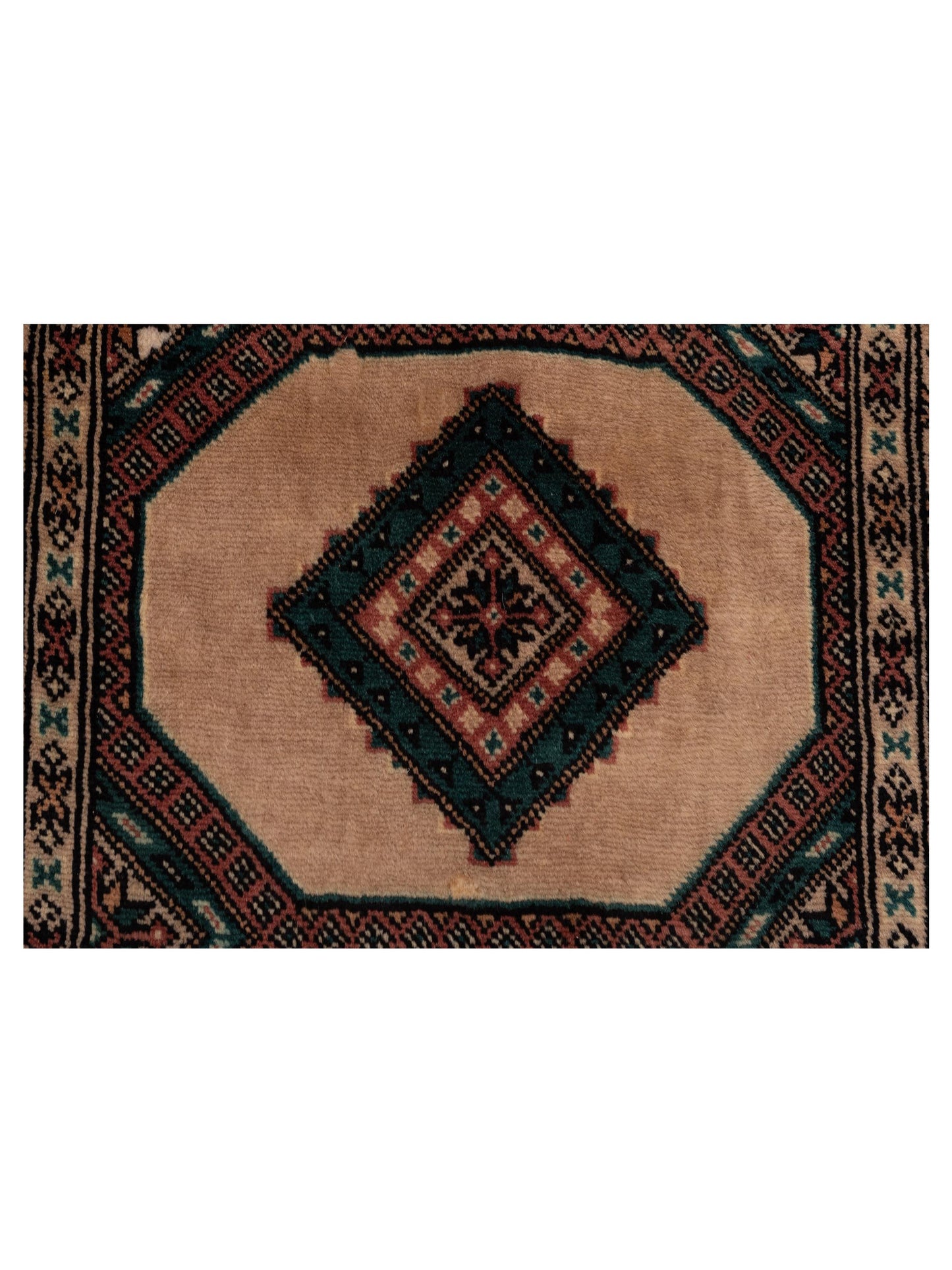 Bokhara 146614 Beige Green 2.7x4.5 Hand Knotted Rug