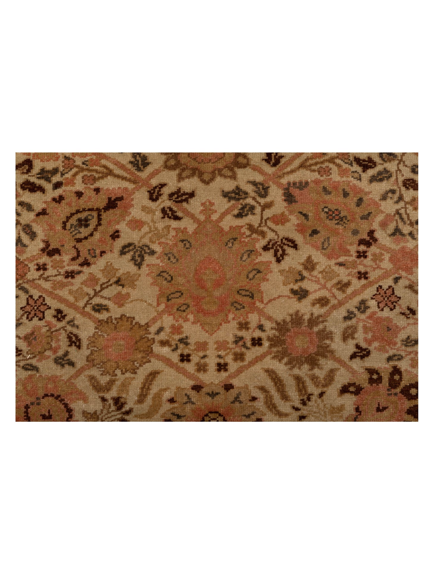 Antique Loom 108197 Ivory Ivory 9.4x12.6 Hand Knotted Rug