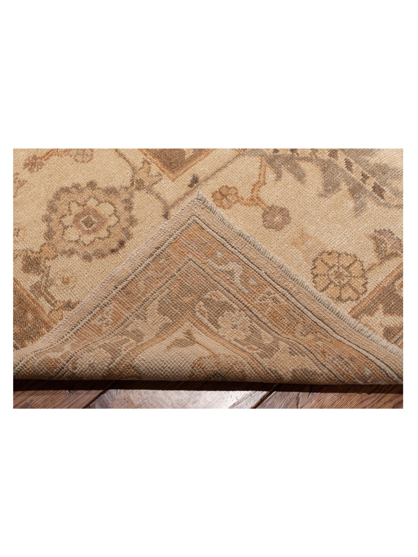 Angora Oushak 92761 Cream Ivory 12.1x17.11 Hand Knotted Rug