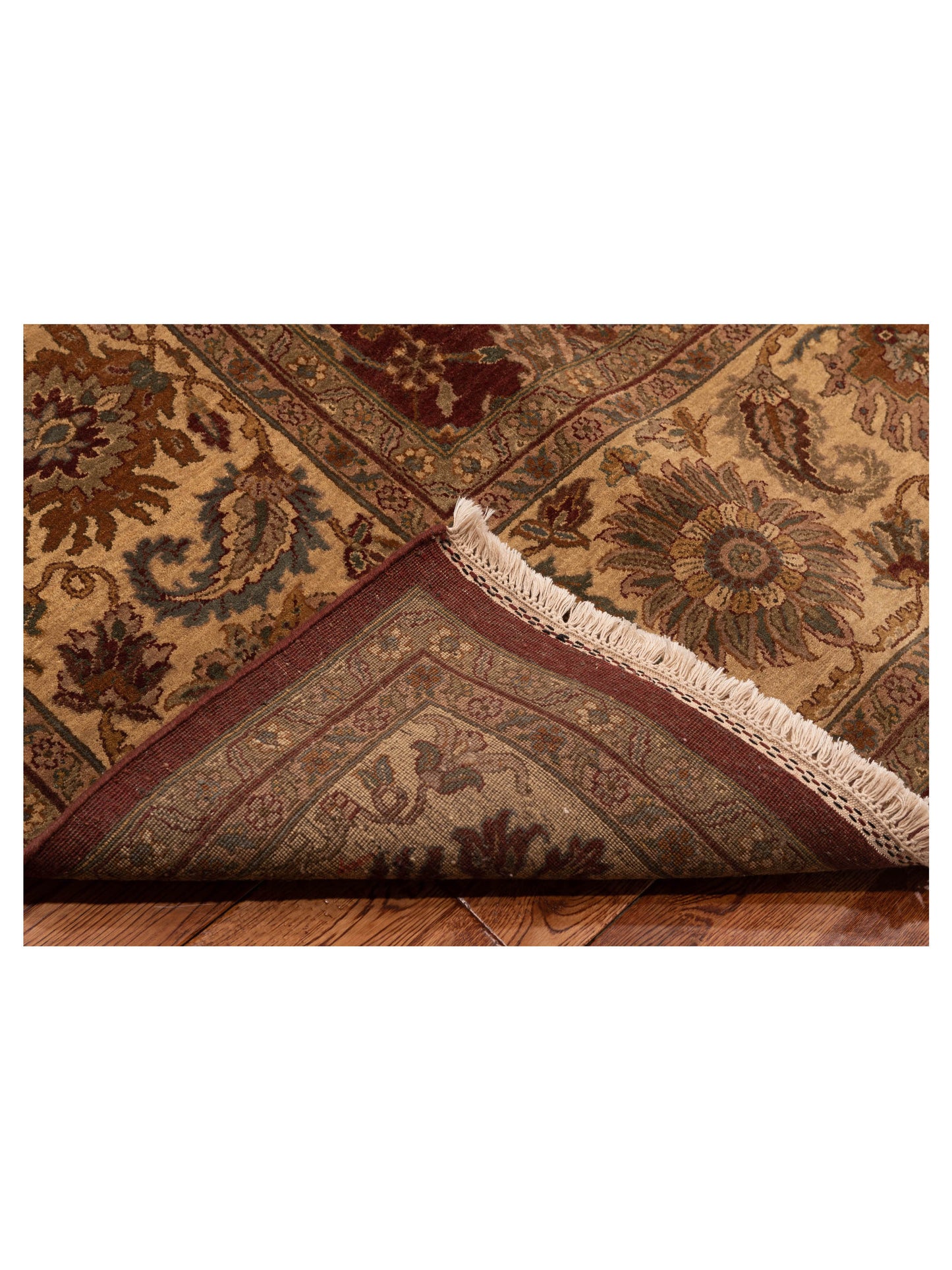 Crown 82621 Burgundy Beige 9.3x12.4 Hand Knotted Rug