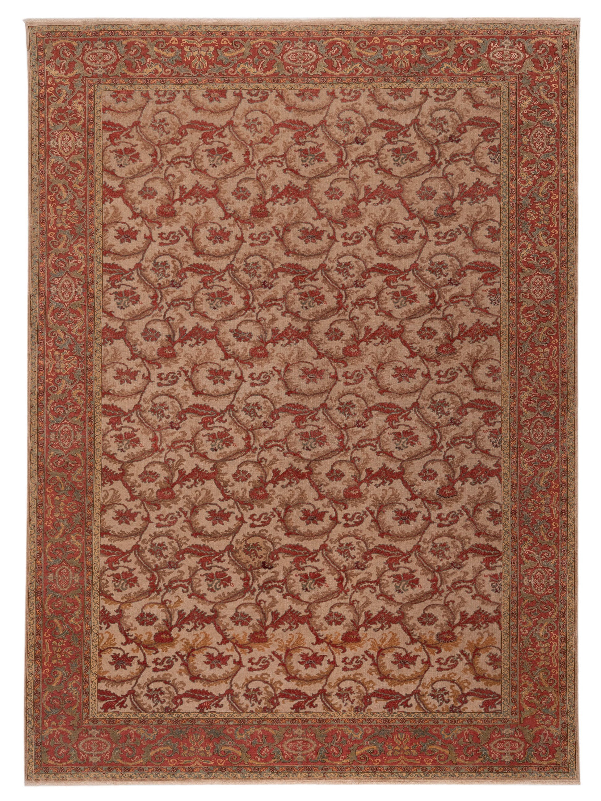 Pasha Antique Loom  Beige Rust Transitional