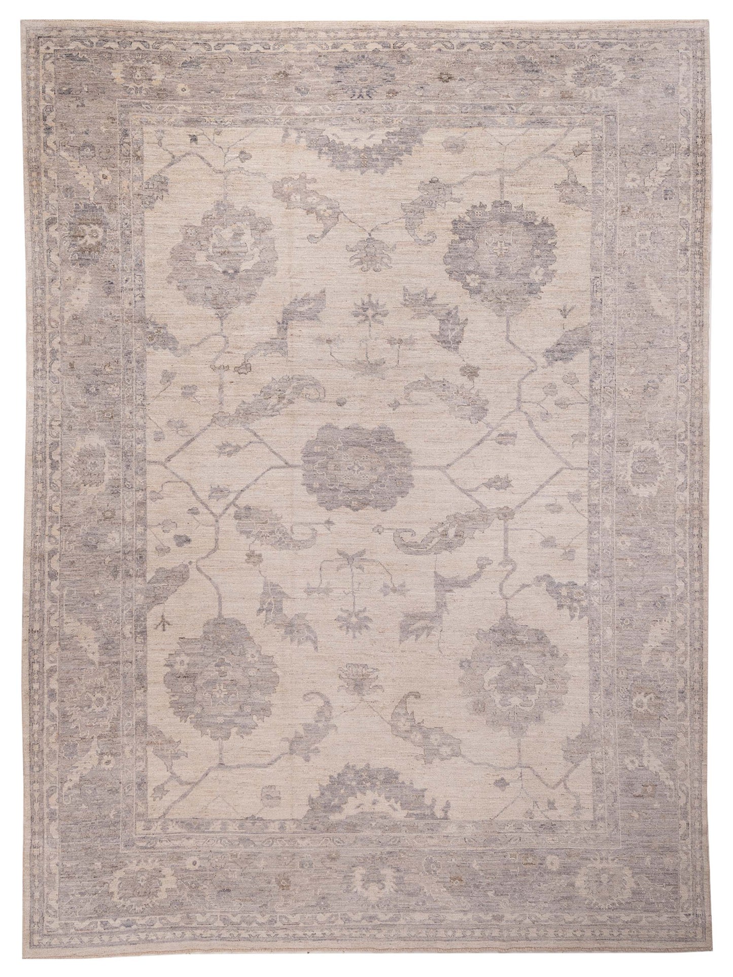 Anadol Angora Oushak  Ivory Gray Traditional