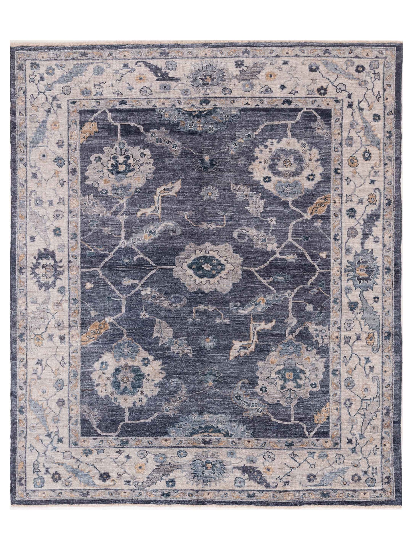 Anadol Angora Oushak  Blue Ivory Traditional