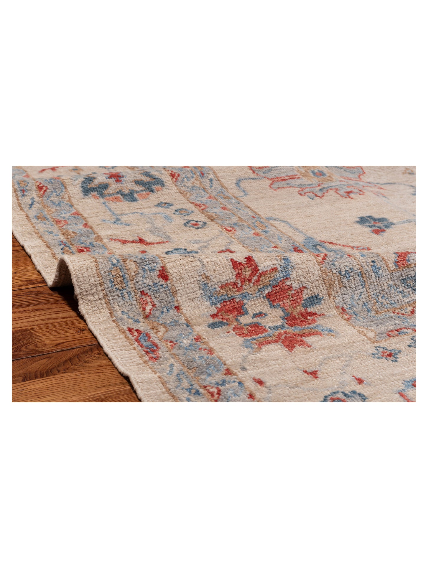 Angora Oushak 152415 Ivory Ivory 9x11.9 Hand Knotted Rug