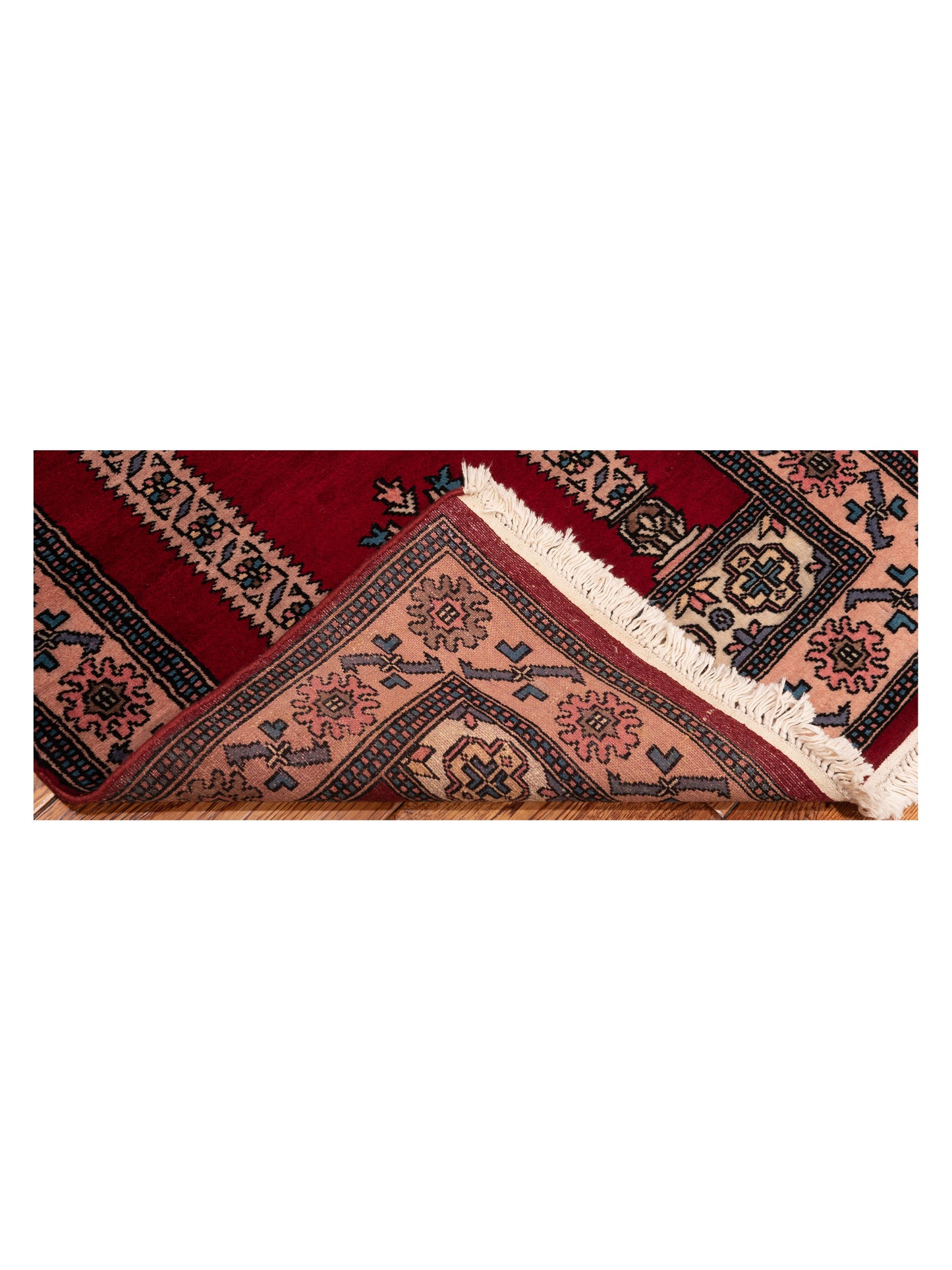Bokhara 146607 Burgundy Pink 2.7x4.2 Hand Knotted Rug