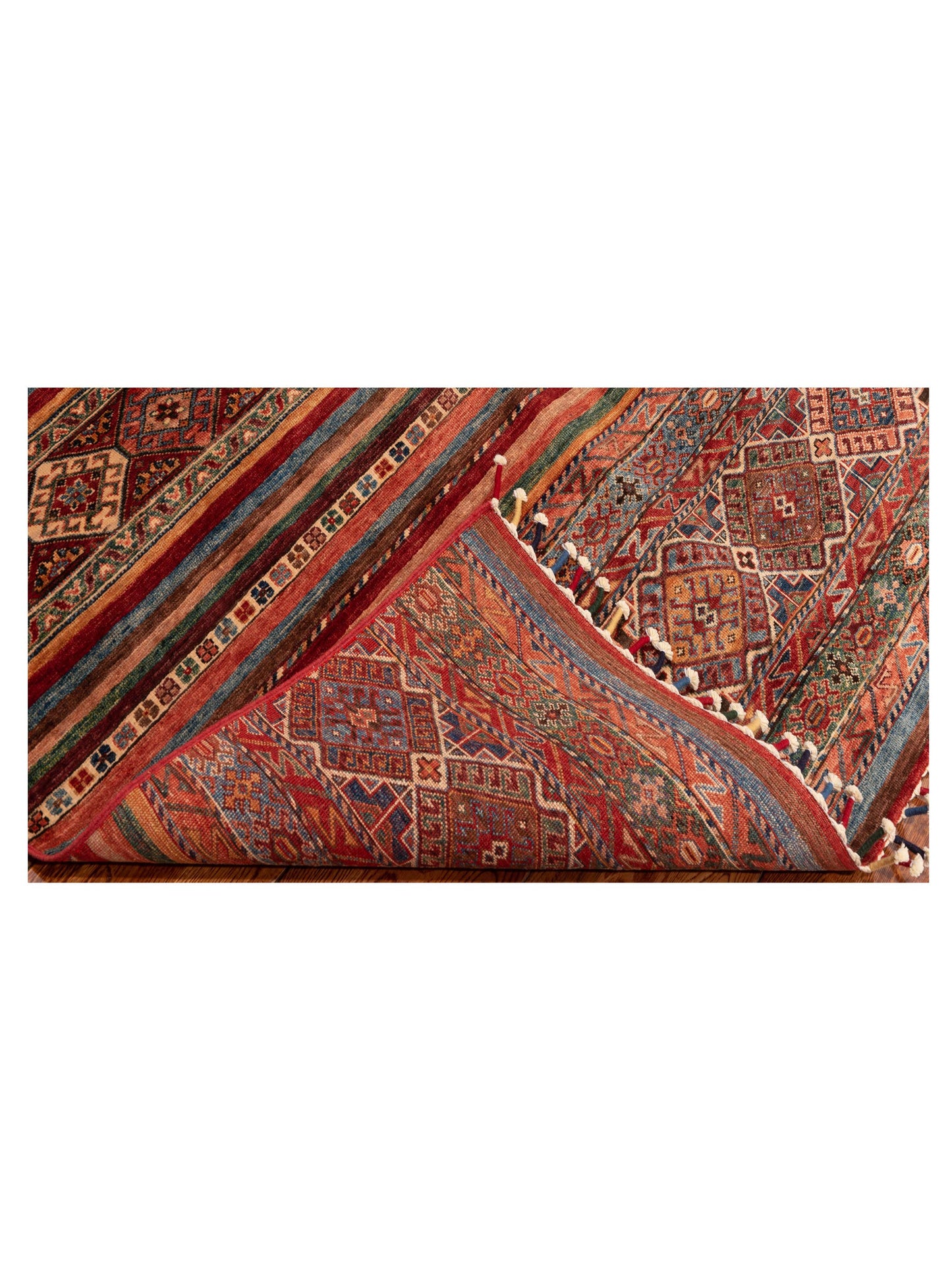 Khorjin 145486 Multi 4.11x6.10 Hand Knotted Rug