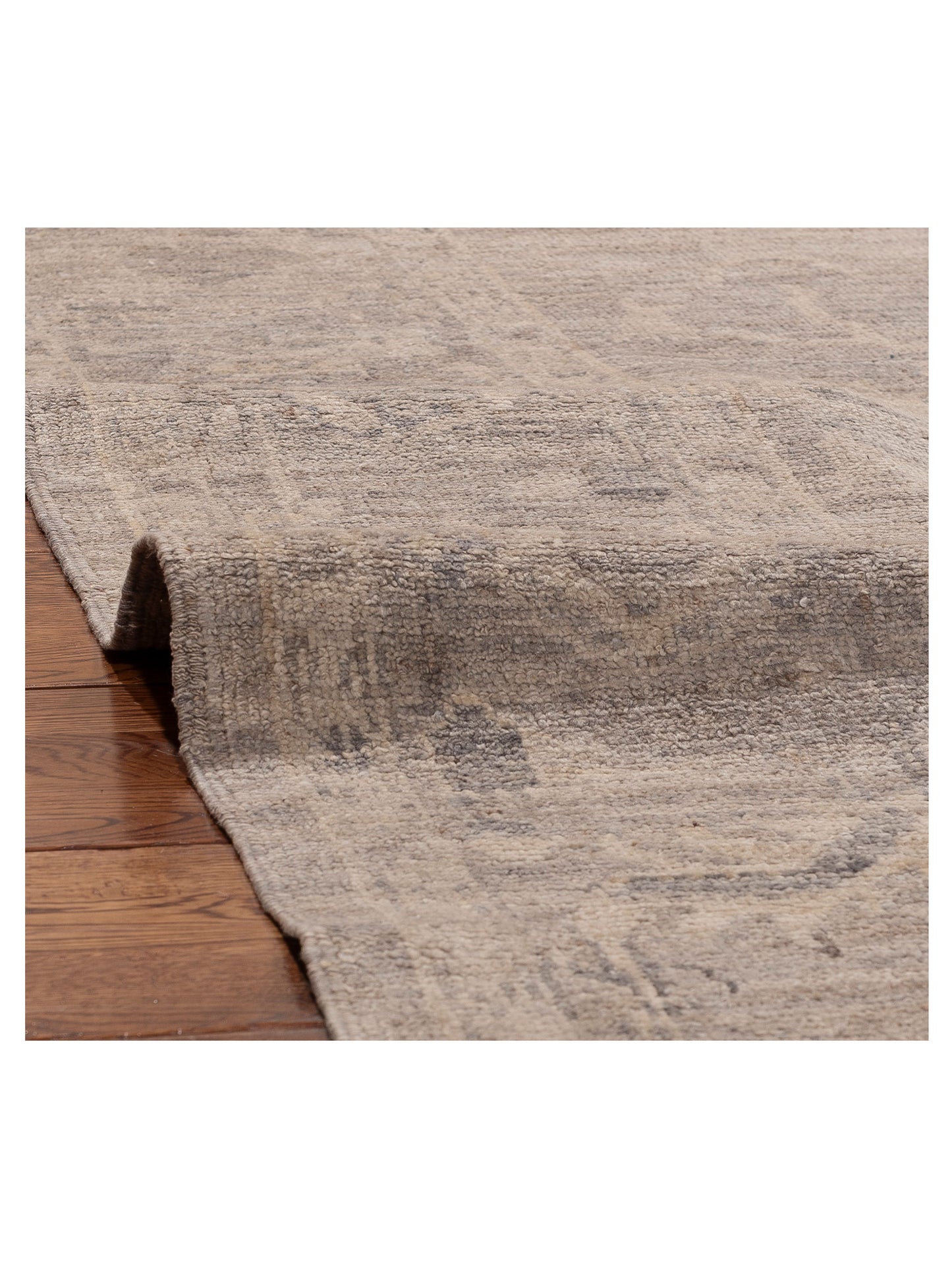 Angora Oushak 156039 Gray Gray 8.2x9.11 Hand Knotted Rug
