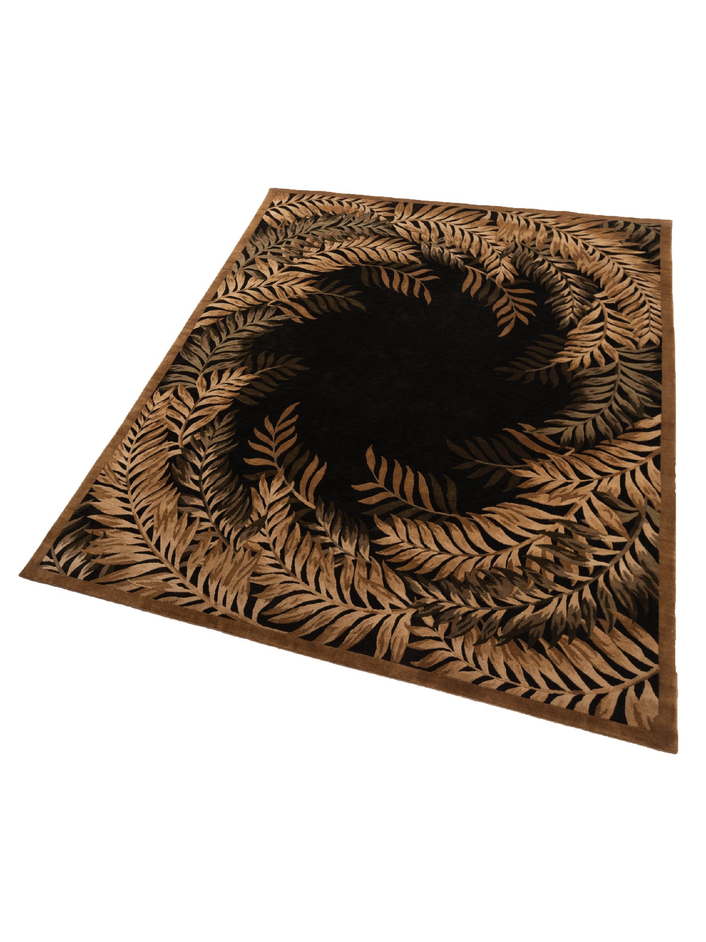 Himalayan 88389 Teal Green Teal Green 9x11.9 Hand Knotted Rug