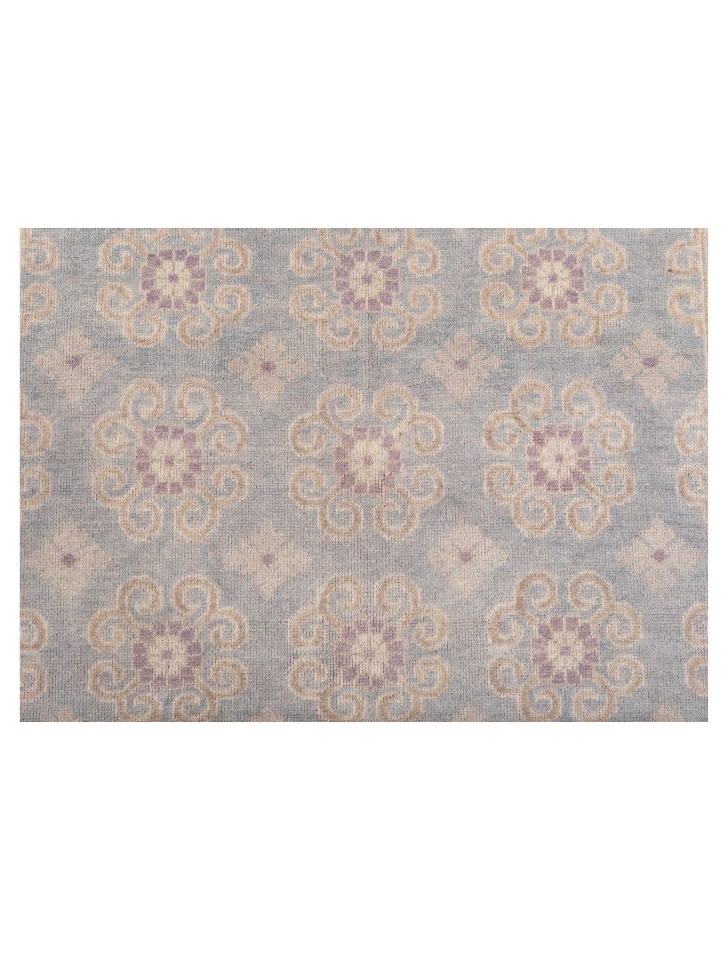 Evren 123505 Blue Gray 5x8 Hand Knotted Rug