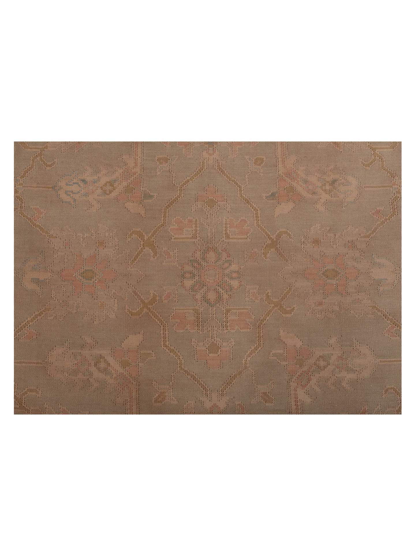 Transilvanian Kilim 69975 Light Brown Light Brown 9x11.9 Hand Woven Rug