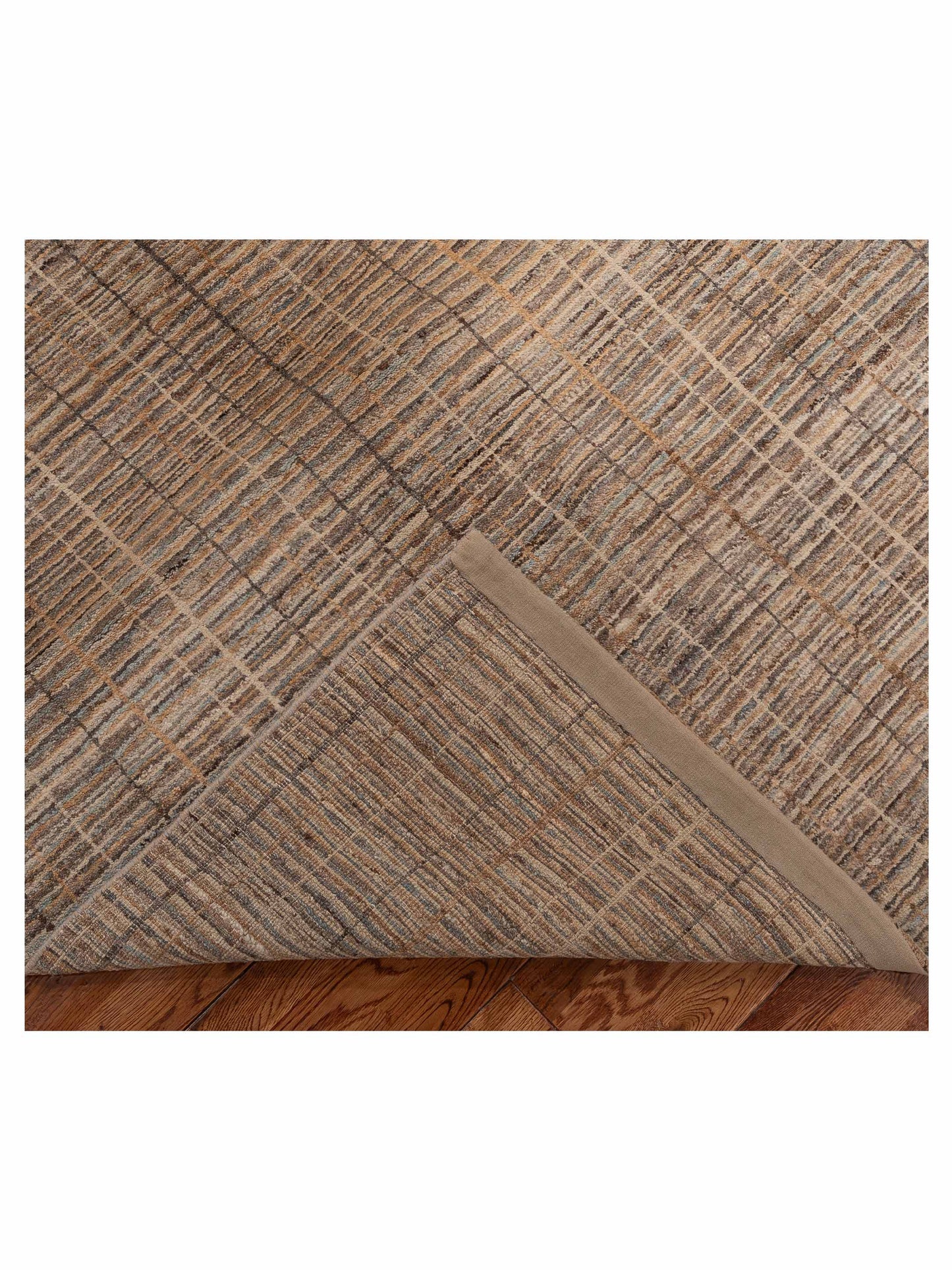 Tibetino 154022 Brown Gray 5.5x7.8 Hand Knotted Rug