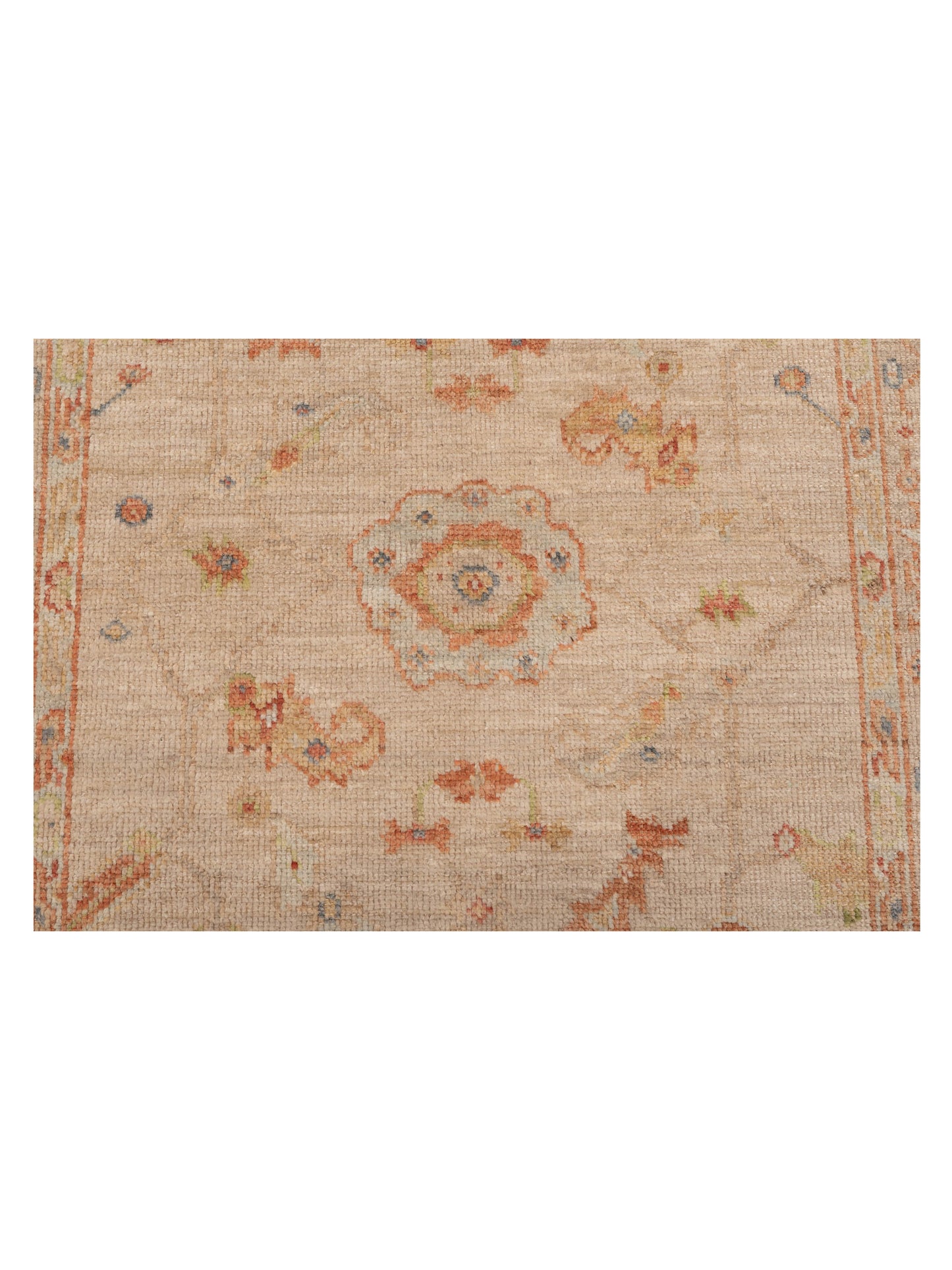 Angora Oushak 149349 Beige Beige 3.11x5.9 Hand Knotted Rug