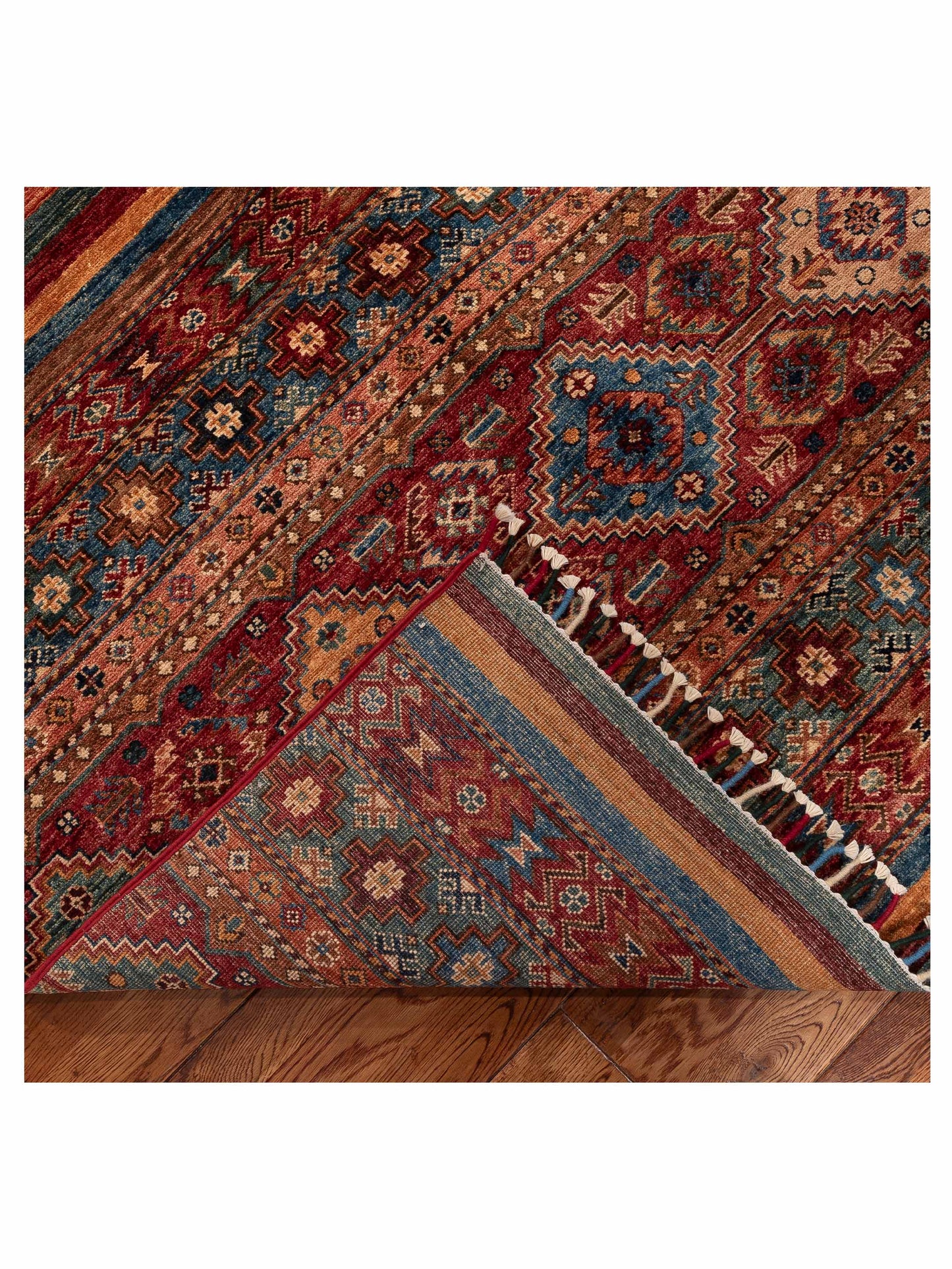 Khorjin 152034 Multi Multi 9.3x12.7 Hand Knotted Rug