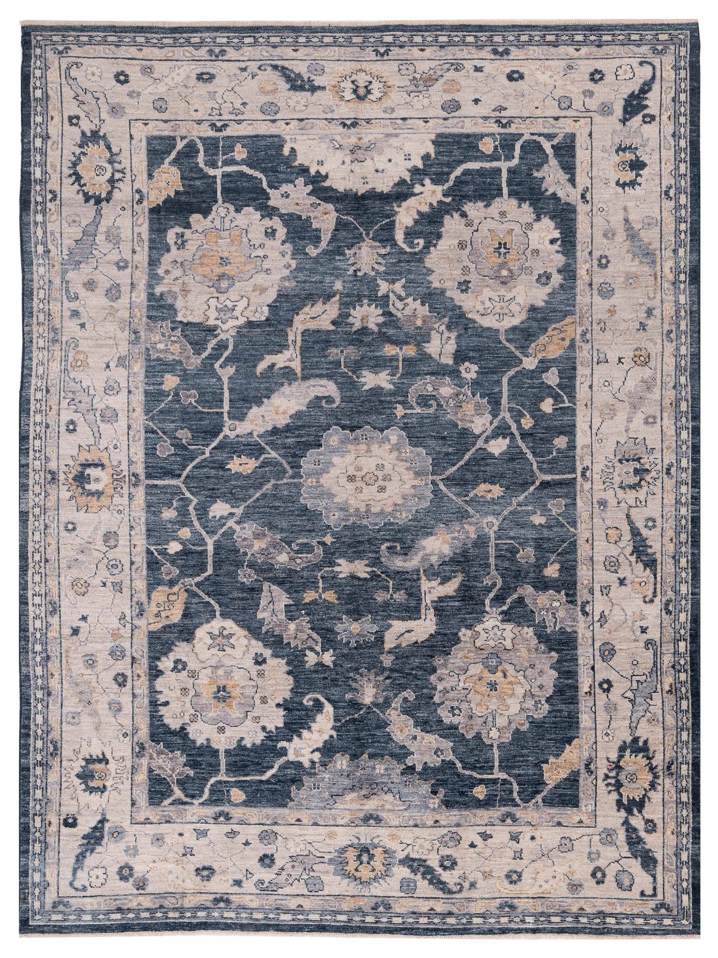 Anadol Angora Oushak  Blue Ivory Traditional