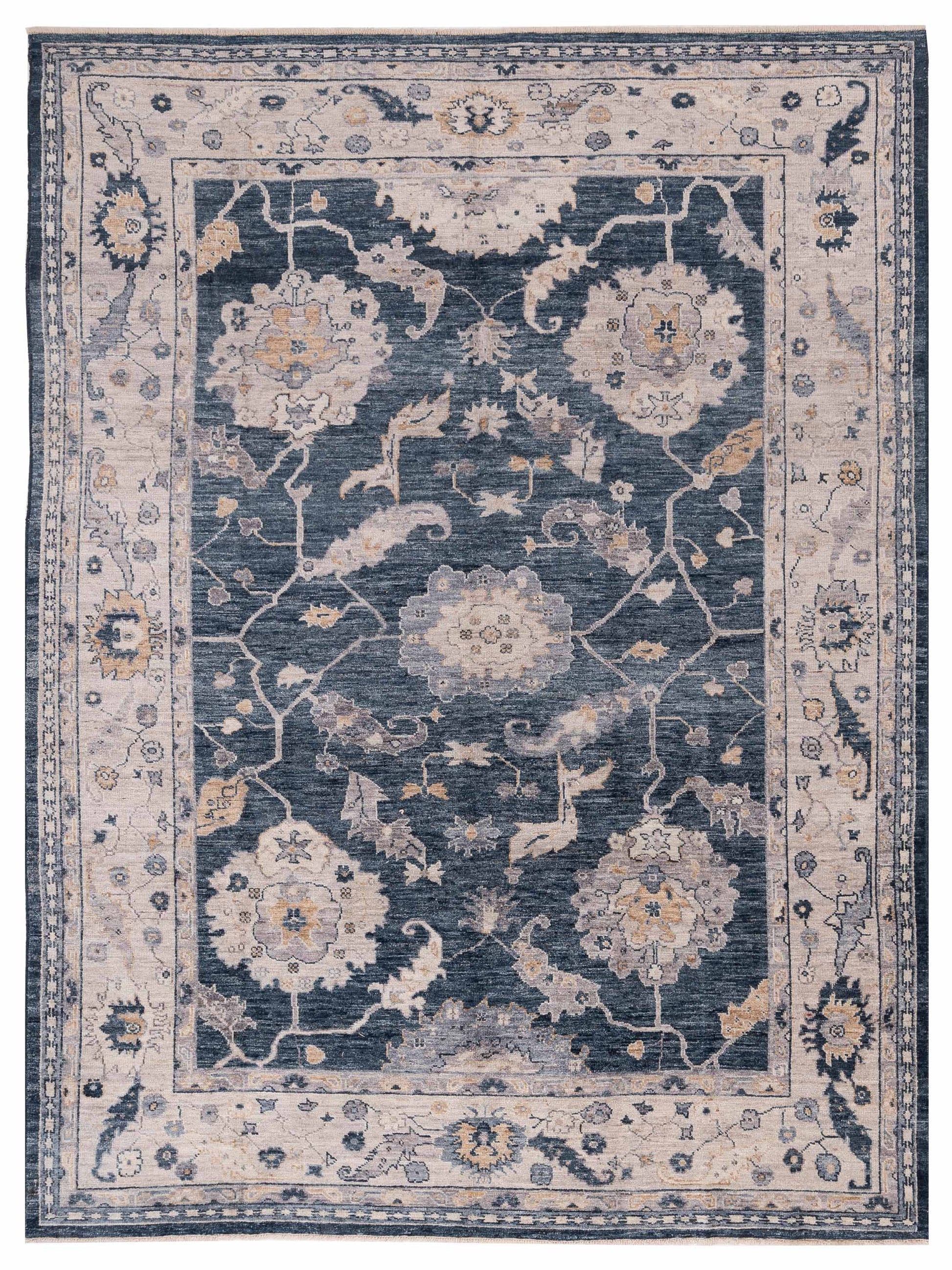 Anadol Angora Oushak  Blue Ivory Traditional