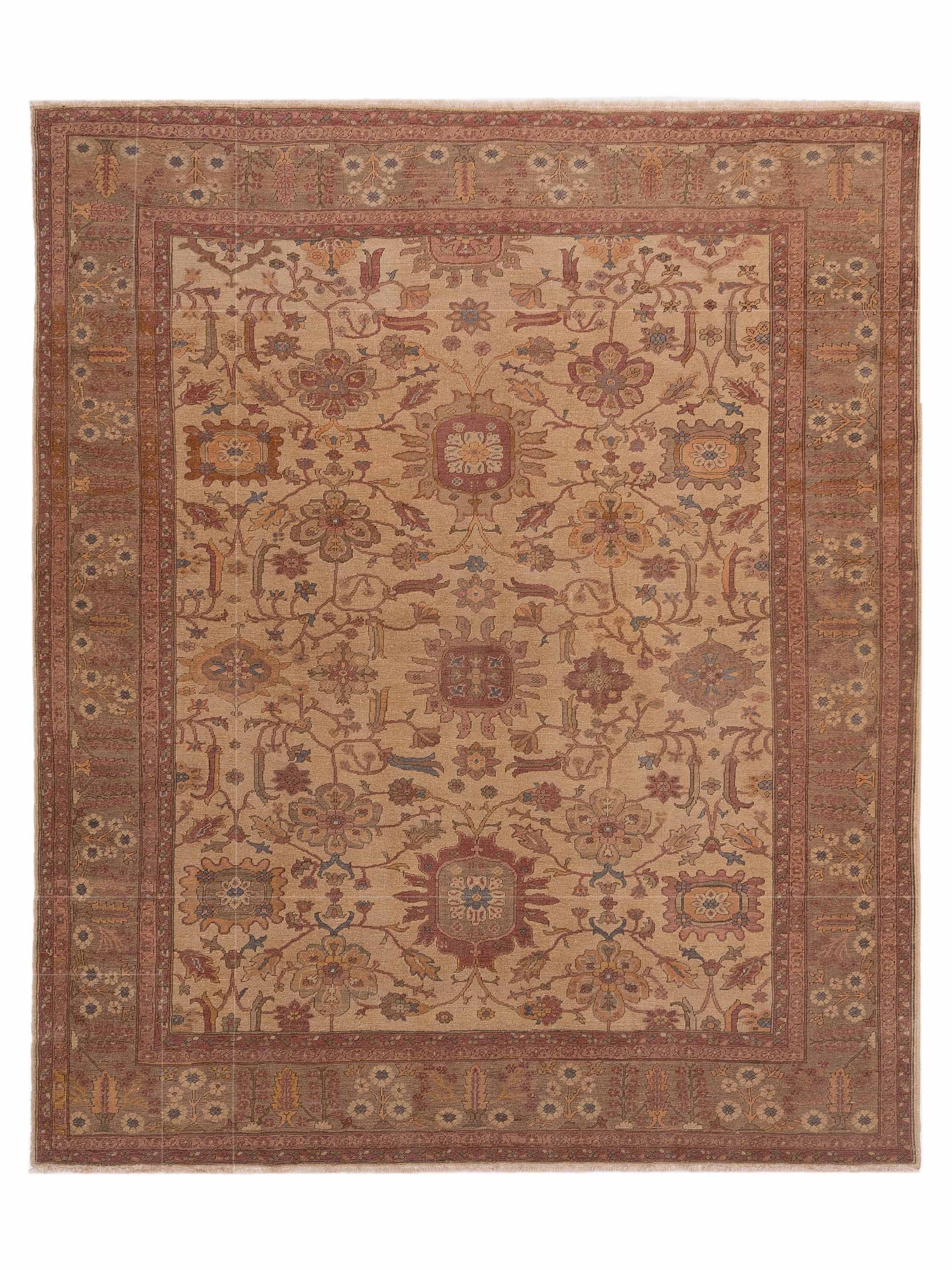 Pasha Turkish Elvan  Beige Light Green Traditional