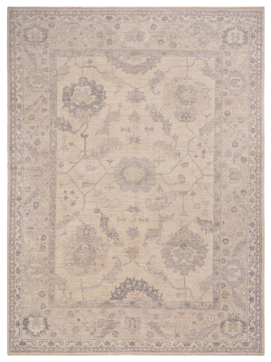Anadol Angora Oushak  Ivory Silver Traditional